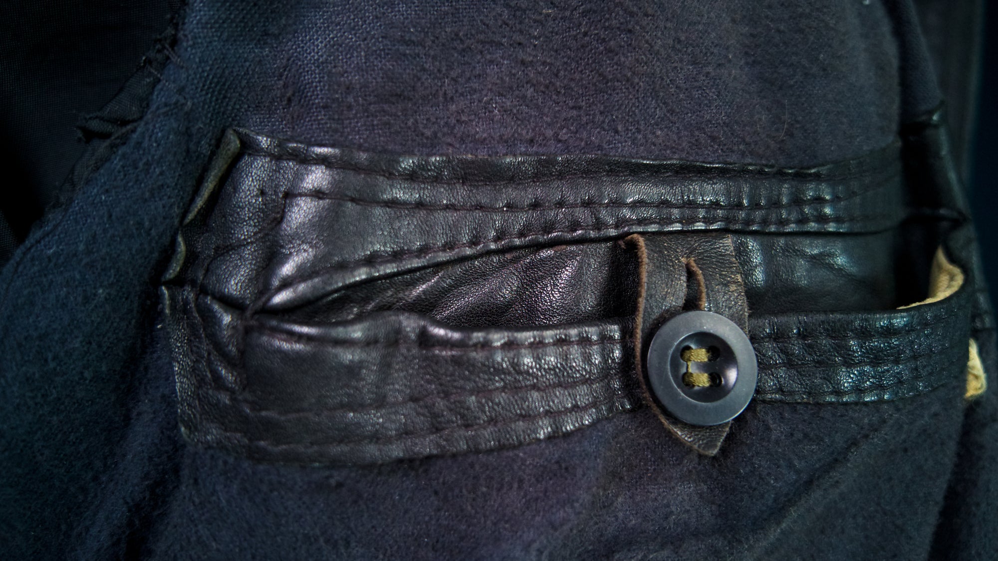 Vintage 1950s German Horsehide Black Biker Aviator Moto Leather Jacket “M”