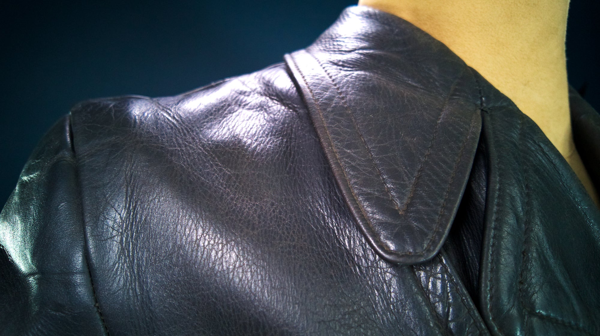 Vintage 1940s WW2 German Horsehide Biker Motorcycle Dispatch Leather Jacket “M”