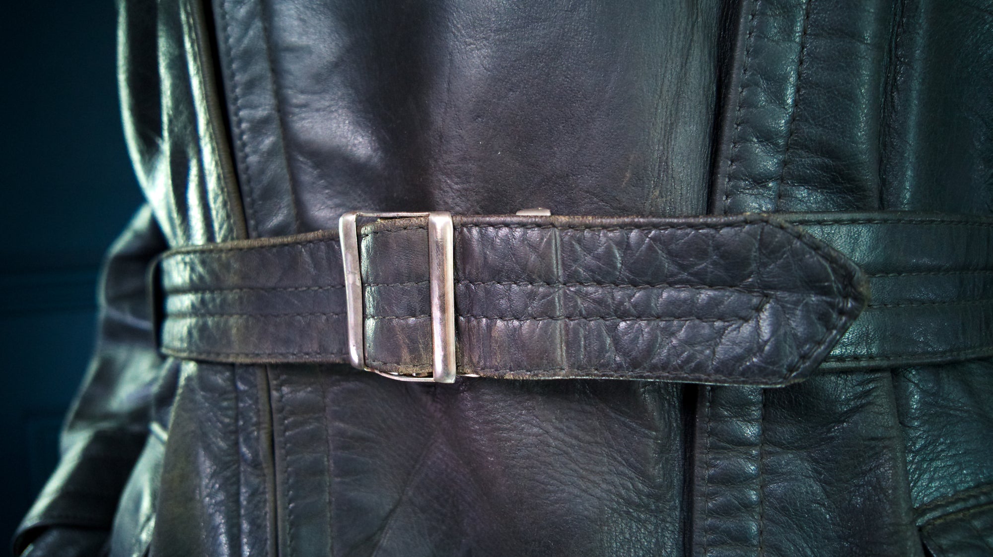 Vintage 1940s WW2 German Horsehide Biker Motorcycle Dispatch Leather Jacket “M”