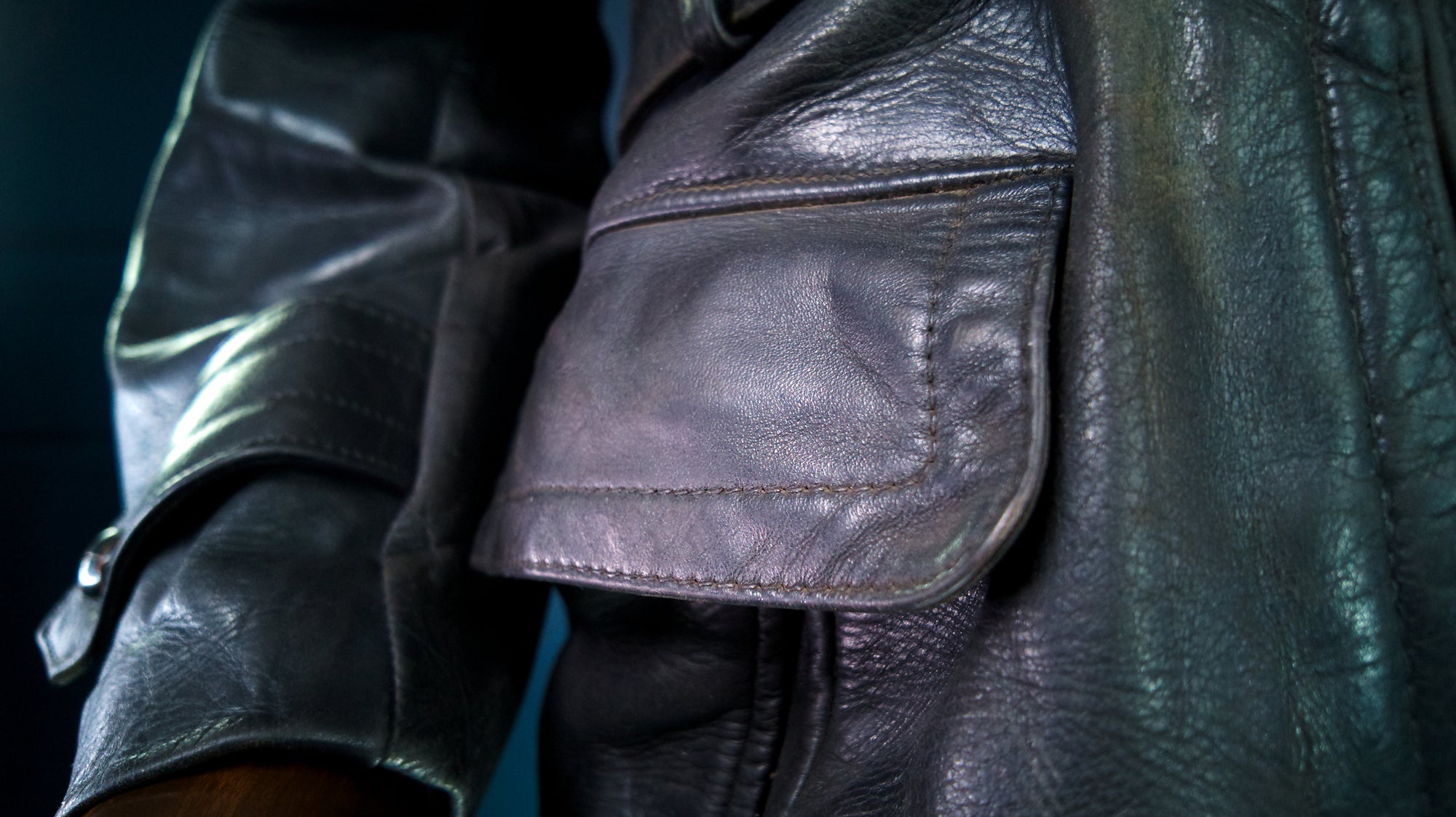 Vintage 1940s WW2 German Horsehide Biker Motorcycle Dispatch Leather Jacket “M”