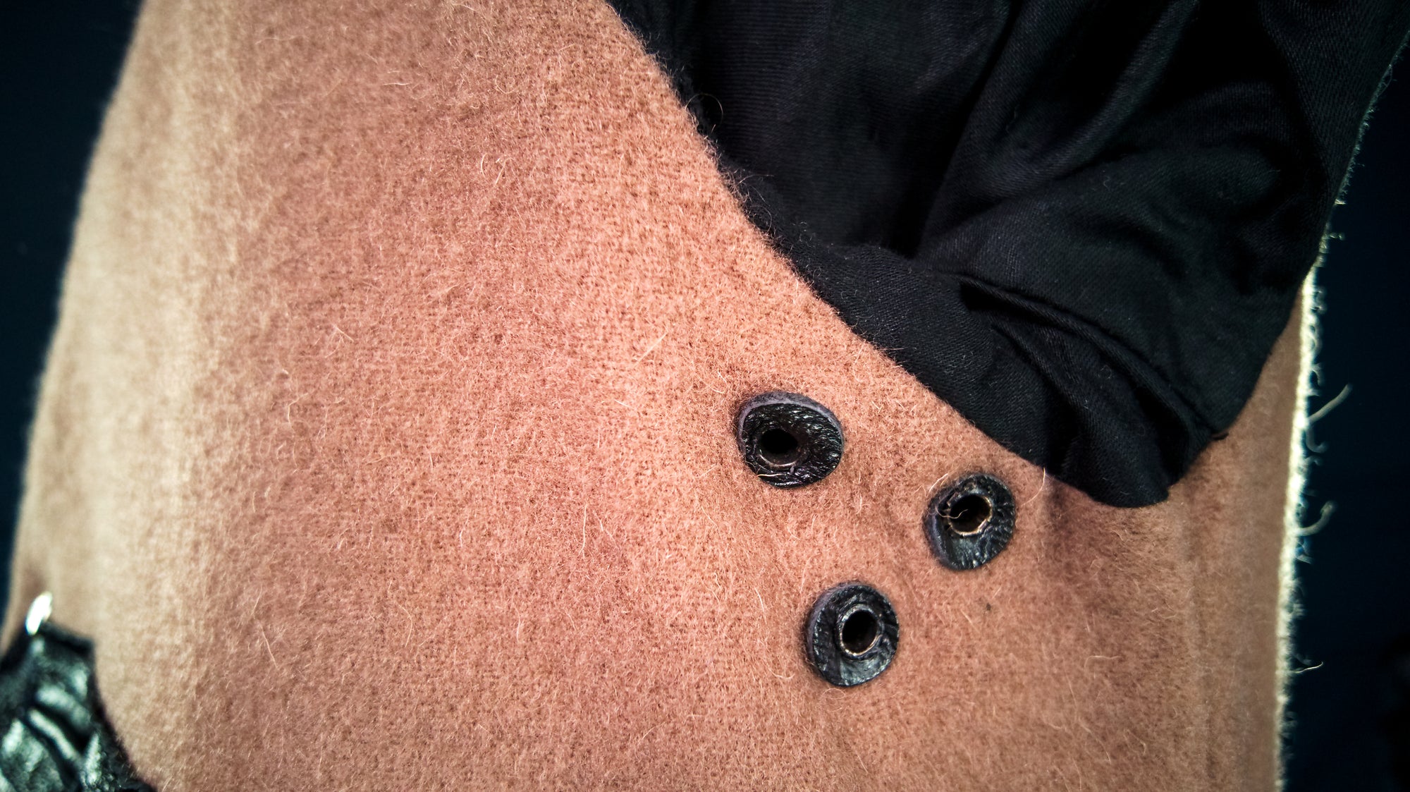 Vintage 1950s Italian Police Belted Biker Patrol Leather Motoring Coat “L”