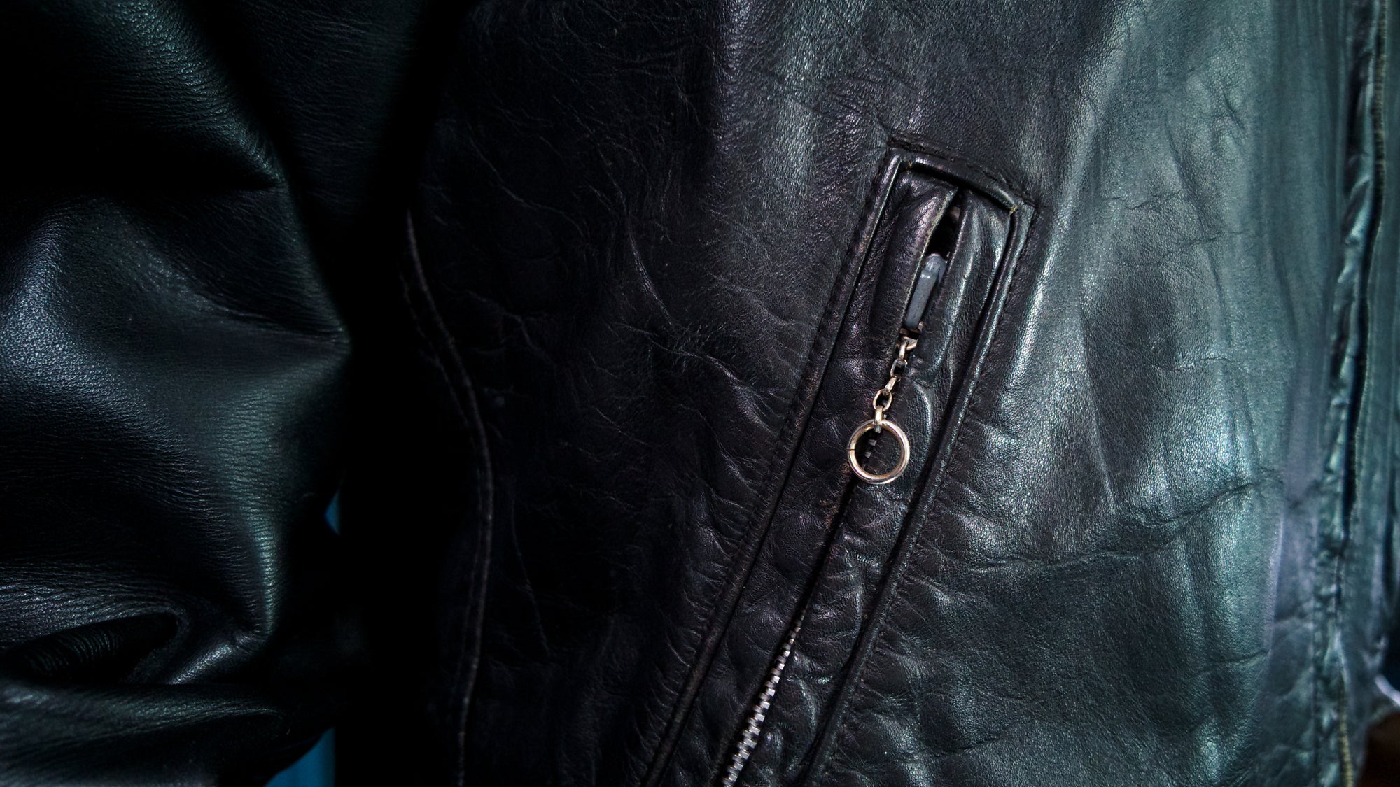 Vintage 1960s Sears Oakbrook Steerhide D Pocket Biker Moto Leather Jacket “M”