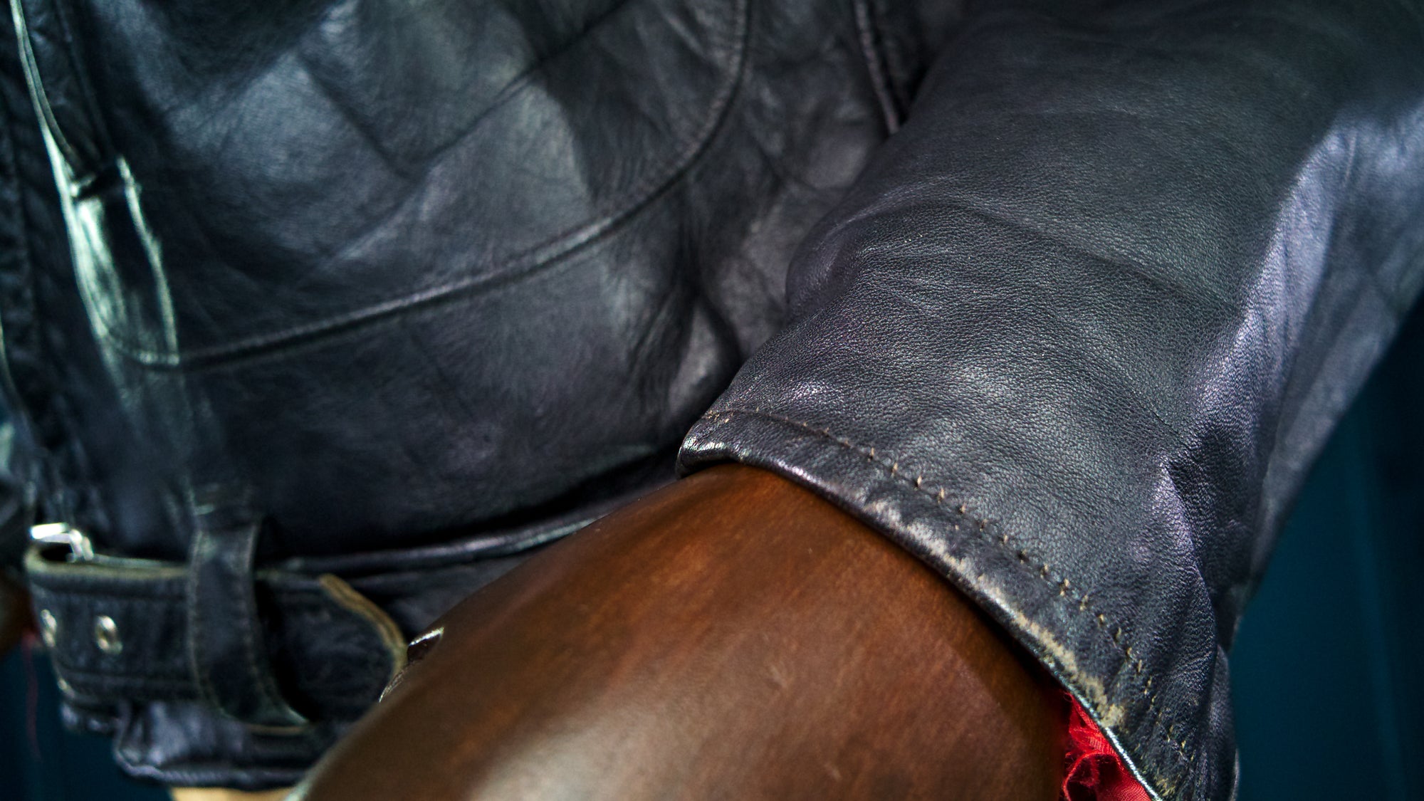 Vintage 1960s Sears Oakbrook Steerhide D Pocket Biker Moto Leather Jacket “M”