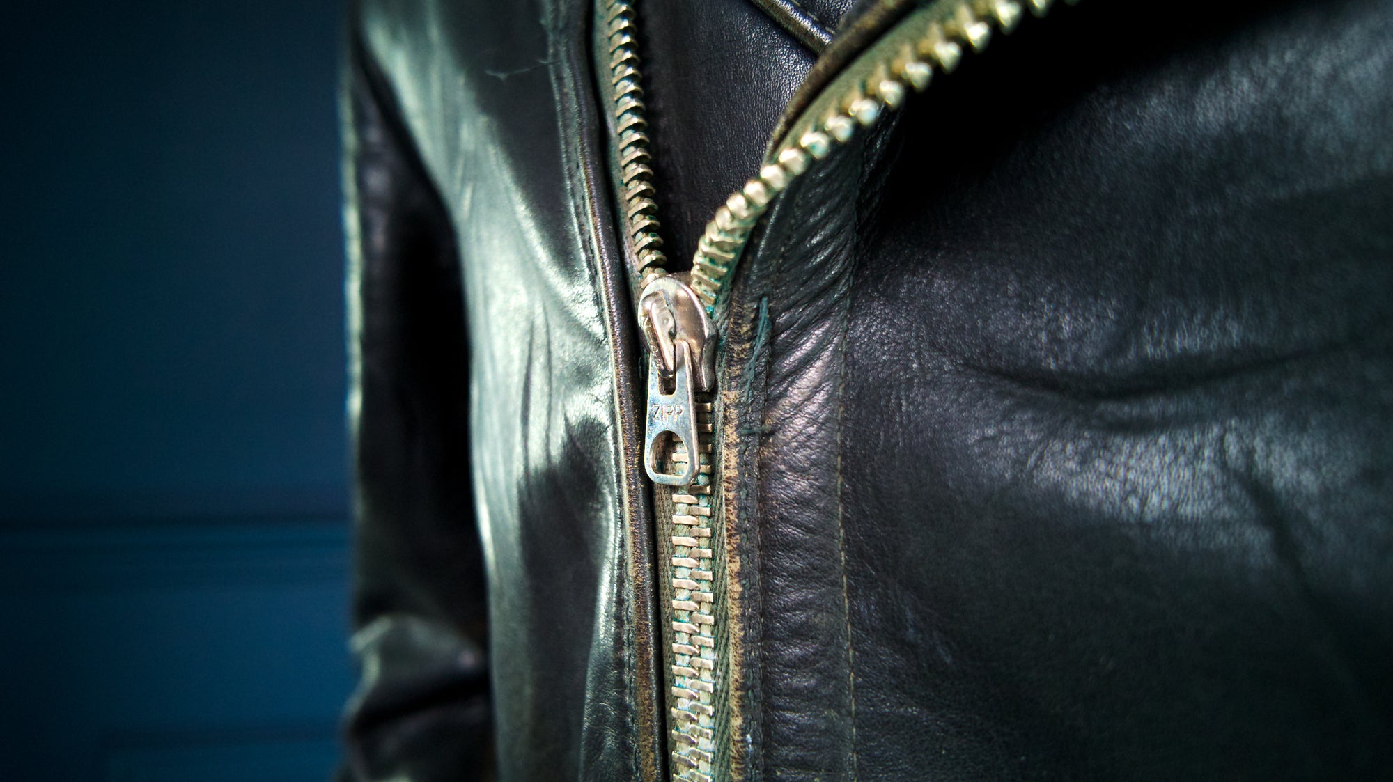 Vintage 1940s WW2 German Horsehide Biker Motorcycle Dispatch Leather Jacket “M"