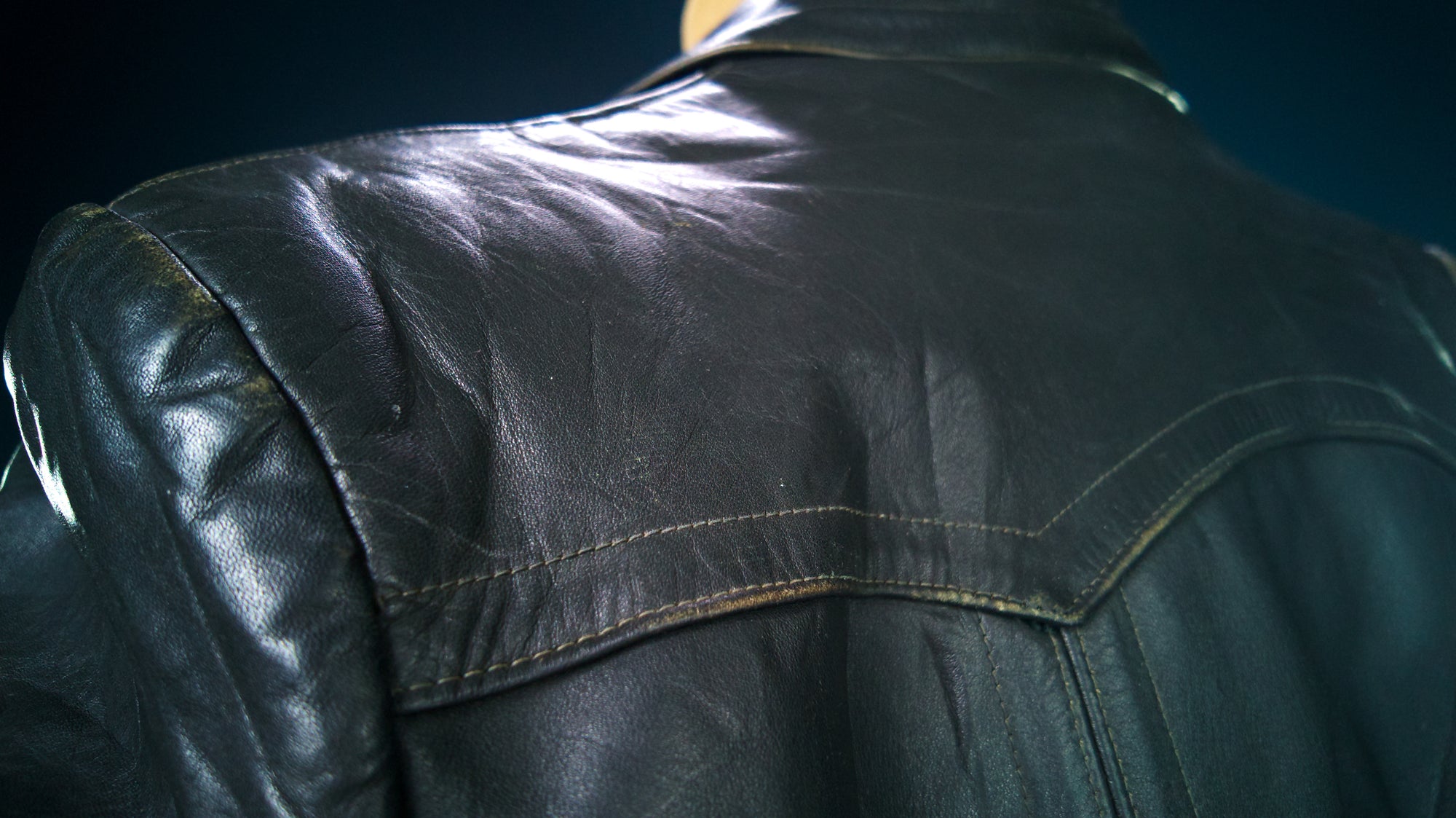 Vintage 1940s WW2 German Horsehide Biker Motorcycle Dispatch Leather Jacket “M"