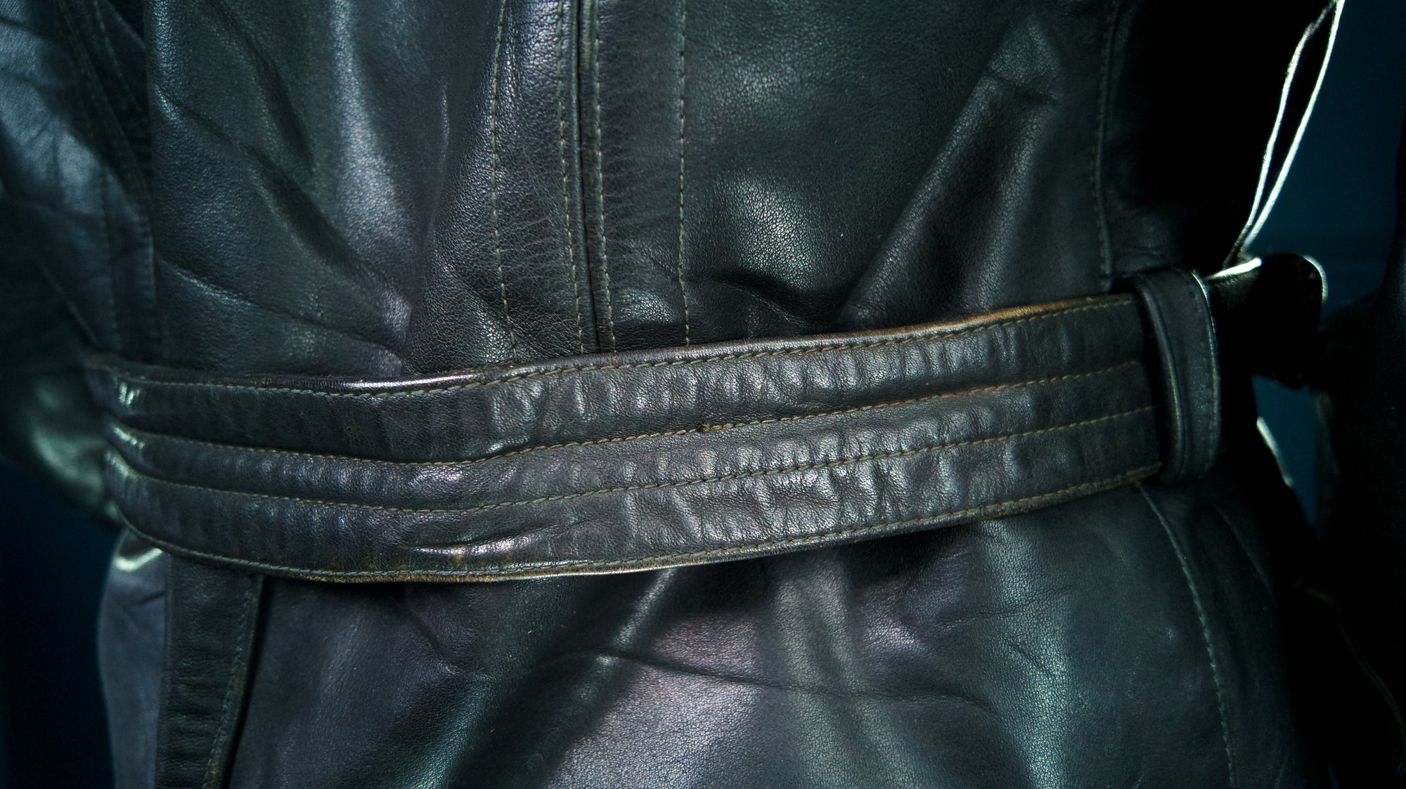 Vintage 1940s WW2 German Horsehide Biker Motorcycle Dispatch Leather Jacket “M"