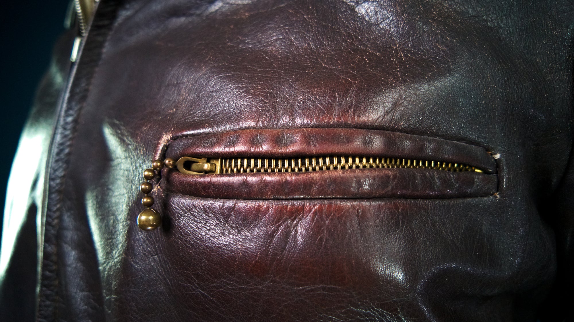 Vintage 1940s German Deerskin Cold War Biker Worker Rider Leather Jacket “M”