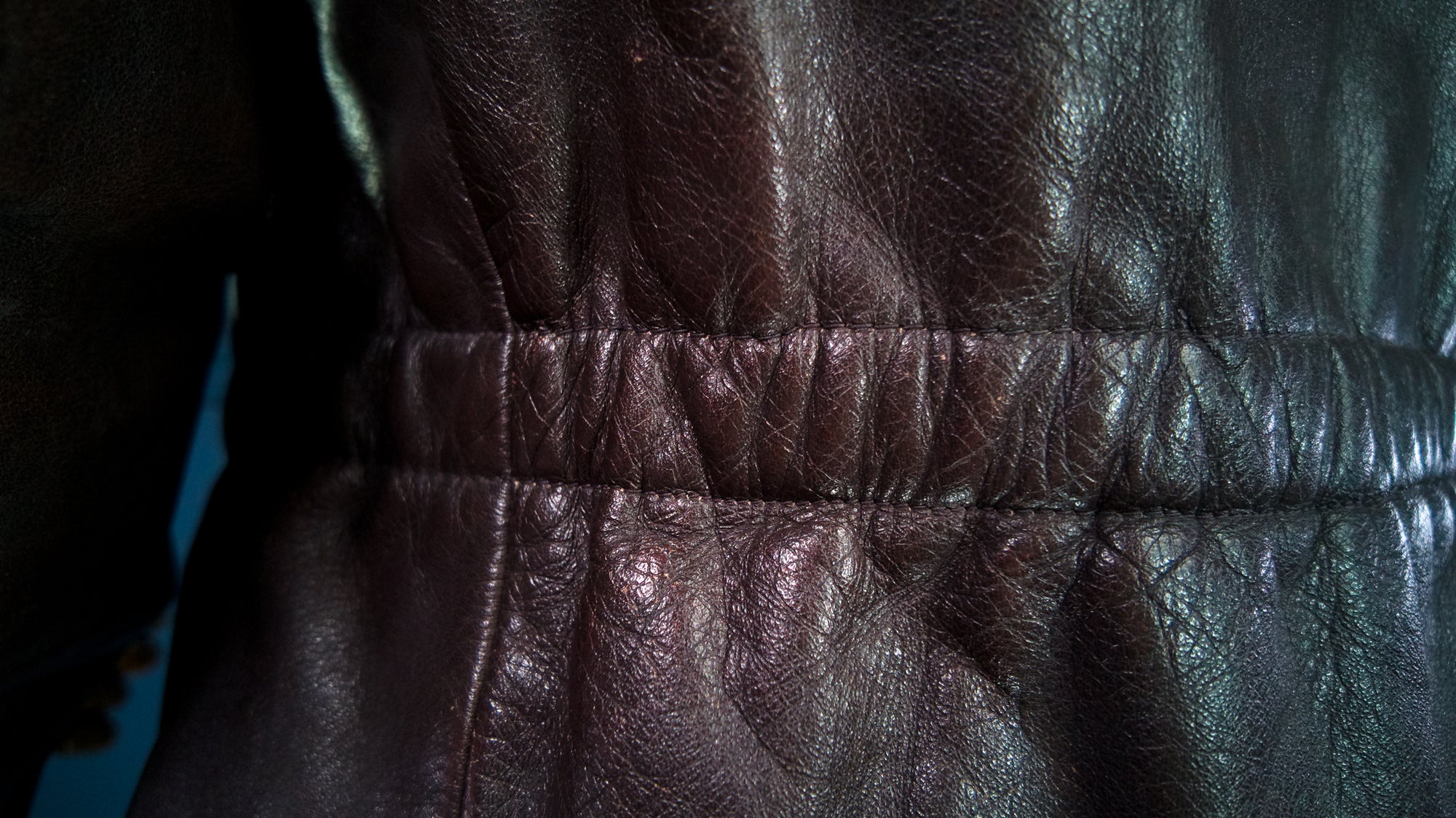 Vintage 1940s German Deerskin Cold War Biker Worker Rider Leather Jacket “M”