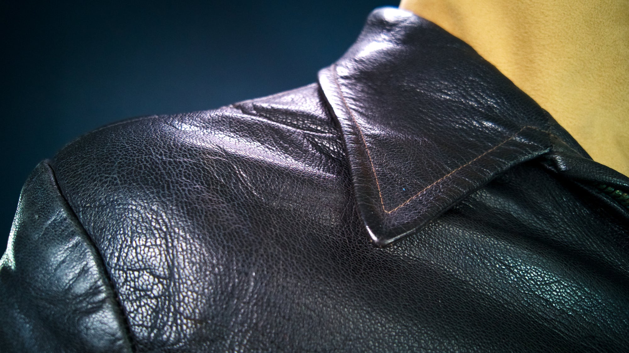 Vintage 1940s Dala Cold War Goatskin Biker Worker Highwayman Leather Jacket “M”