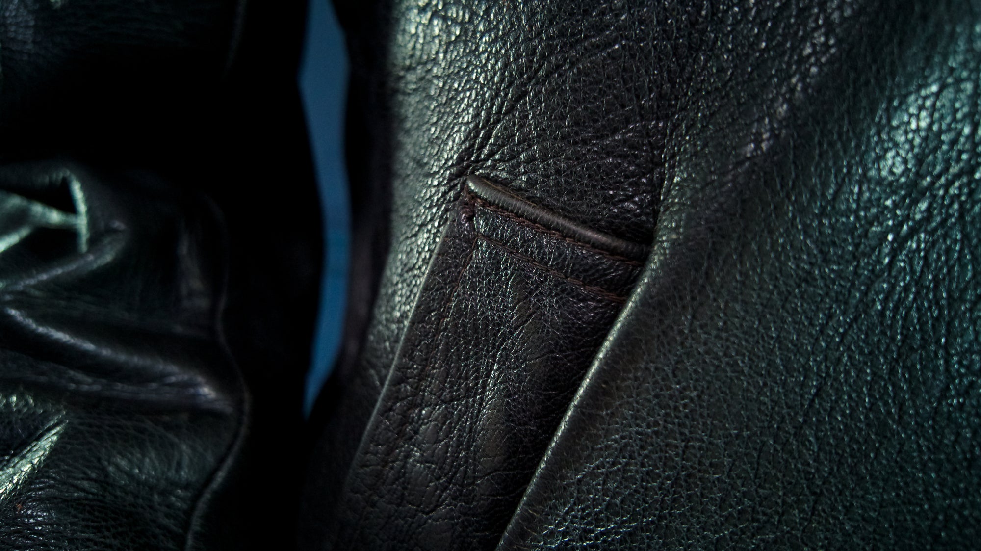 Vintage 1940s Dala Cold War Goatskin Biker Worker Highwayman Leather Jacket “M”