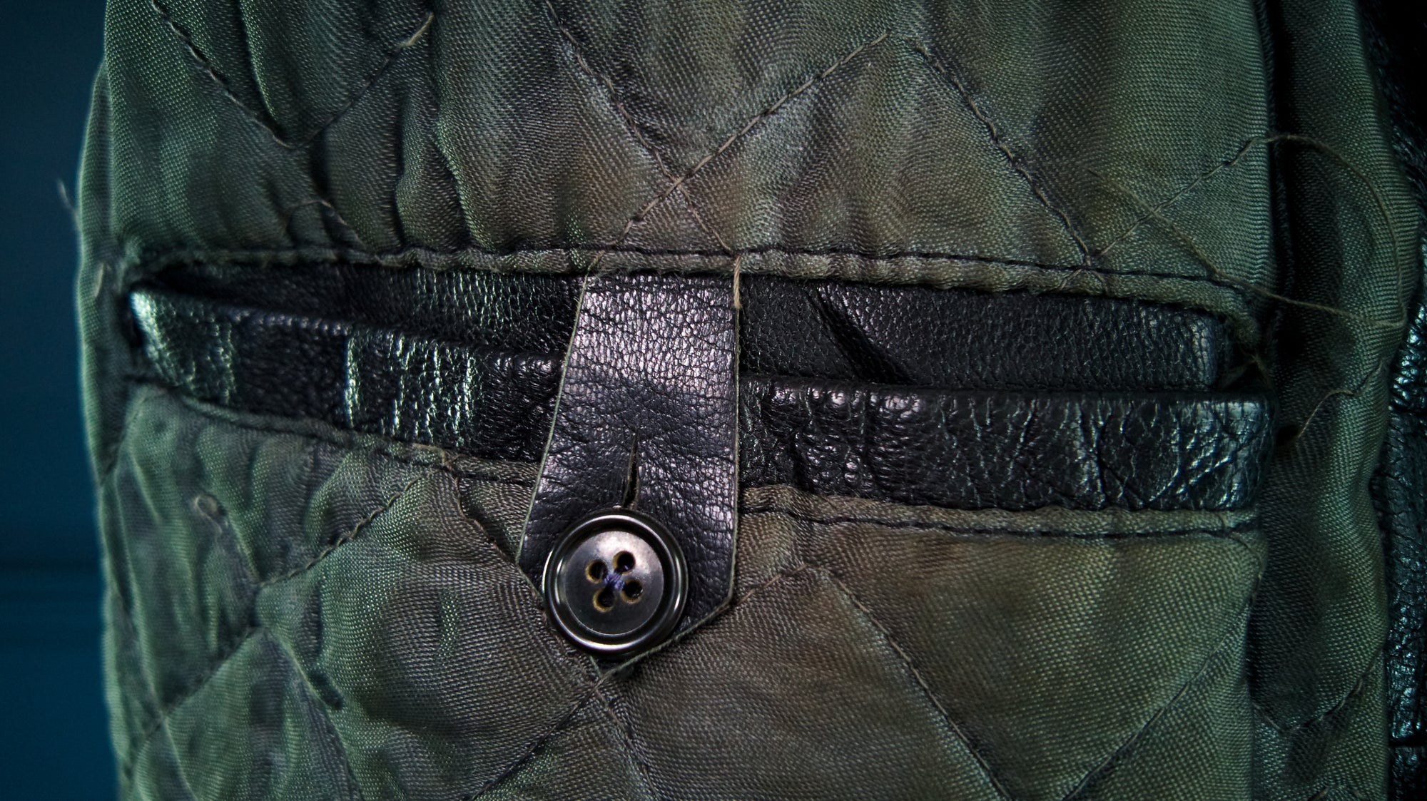 Vintage 1940s Dala Cold War Goatskin Biker Worker Highwayman Leather Jacket “M”