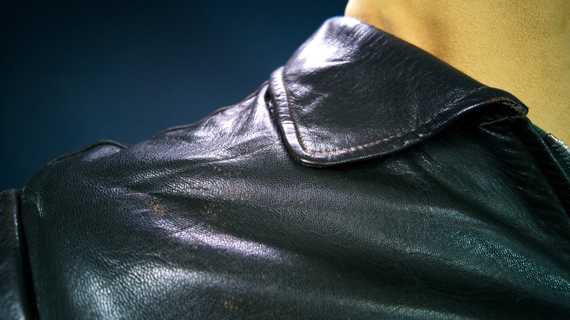 Vintage 1950s Cold War East German Biker Dispatch Worker Leather Jacket “M”