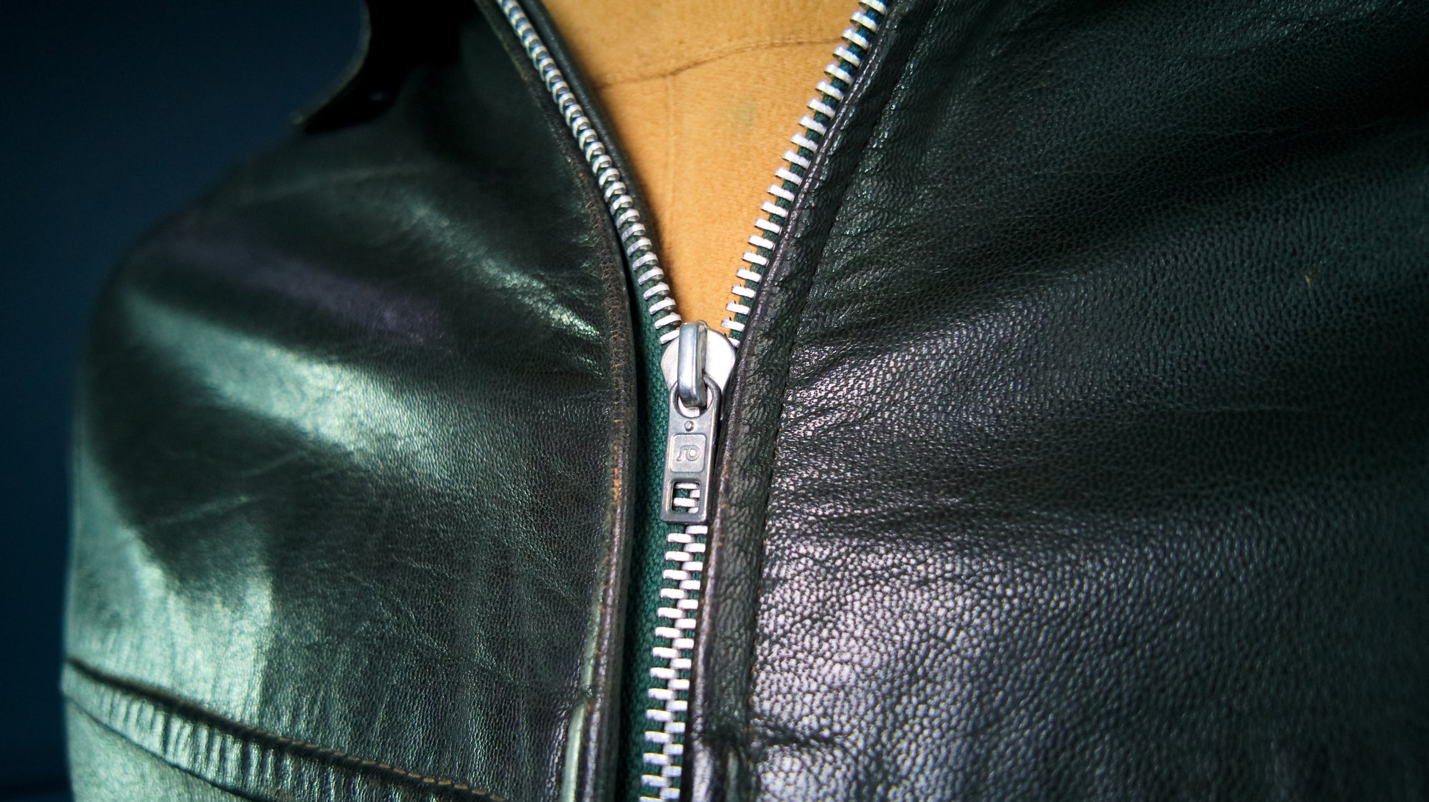 Vintage 1950s Cold War East German Biker Dispatch Worker Leather Jacket “M”