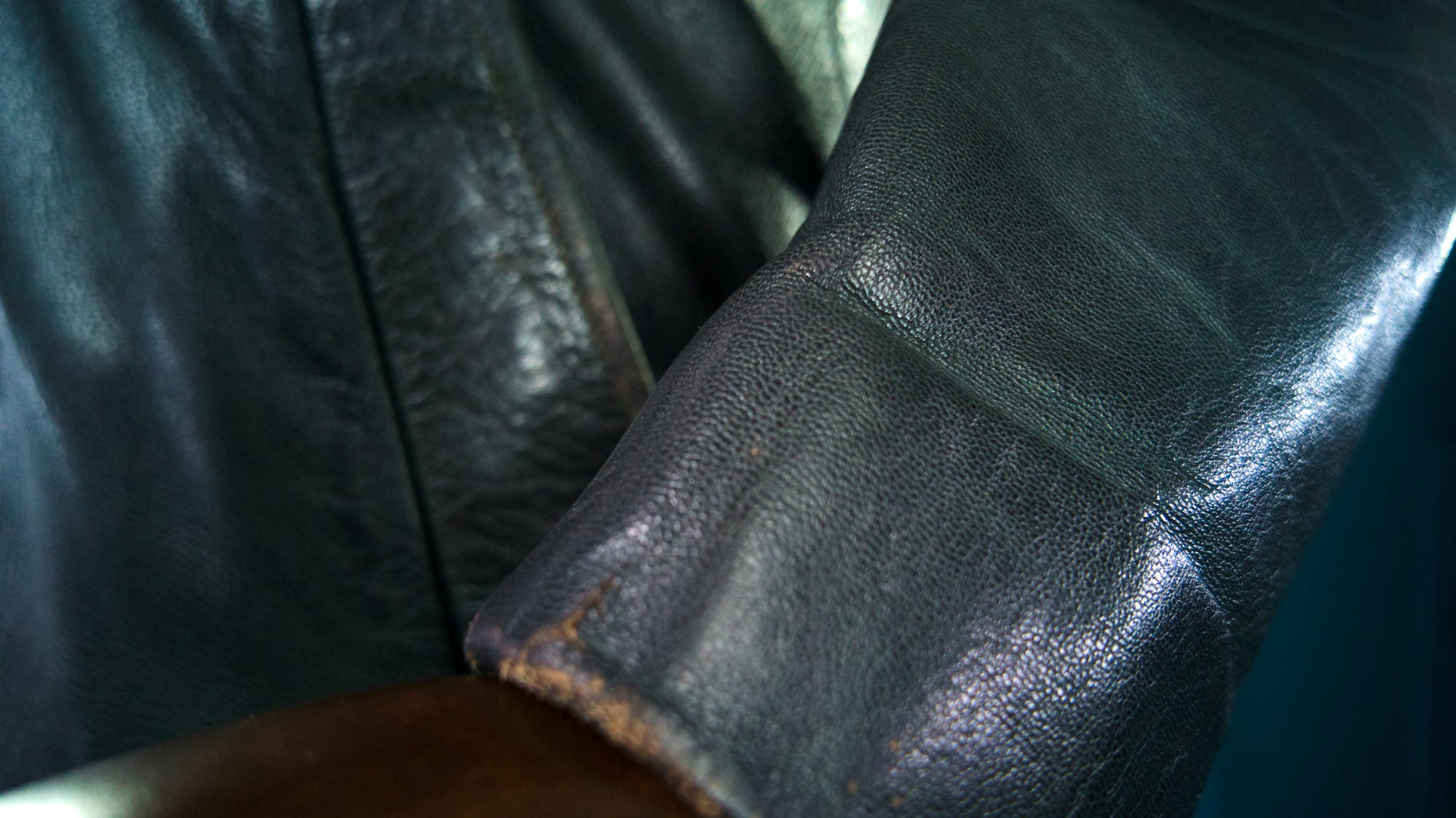 Vintage 1950s Cold War East German Biker Dispatch Worker Leather Jacket “M”