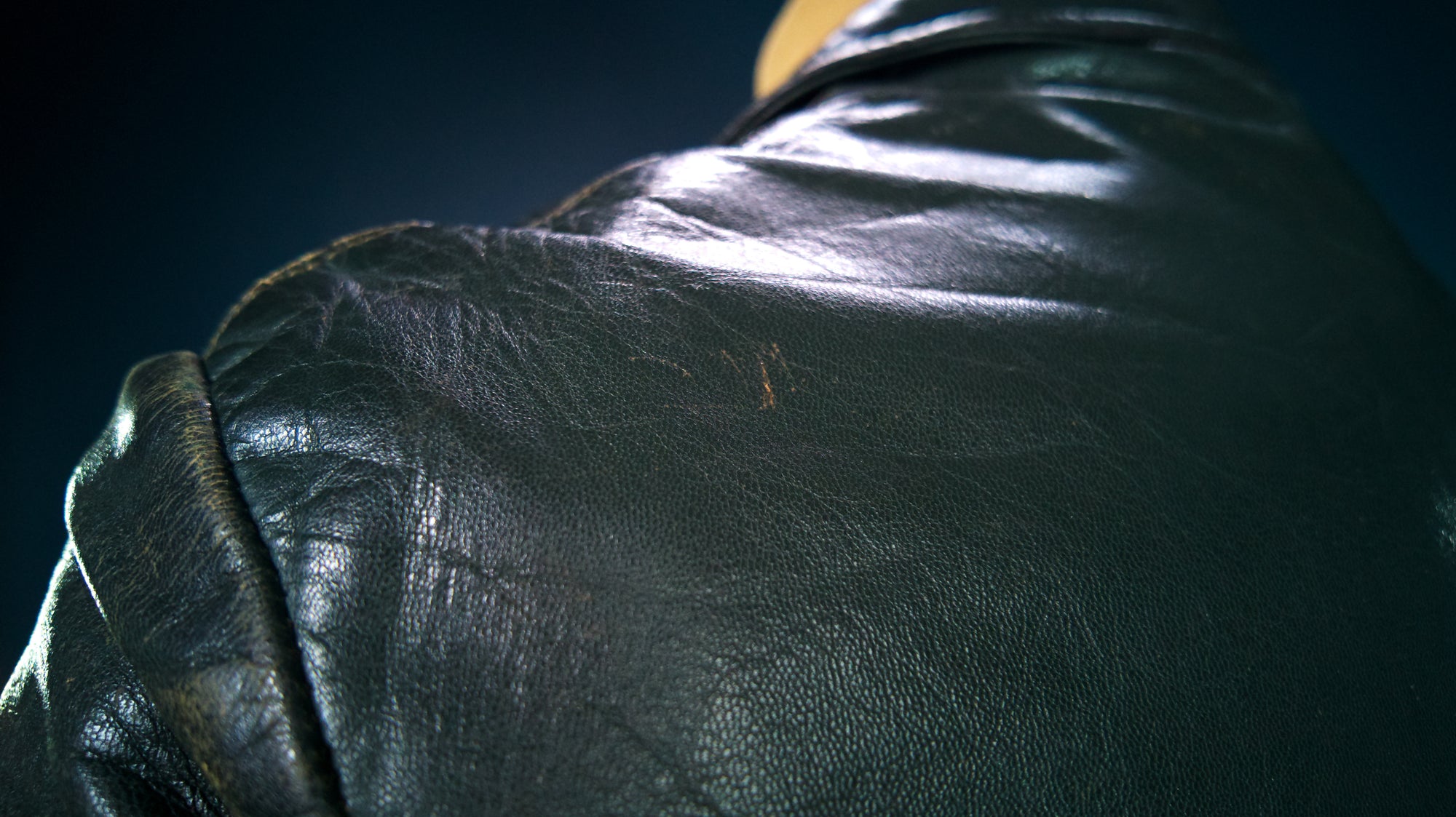 Vintage 1950s Cold War East German Biker Dispatch Worker Leather Jacket “M”