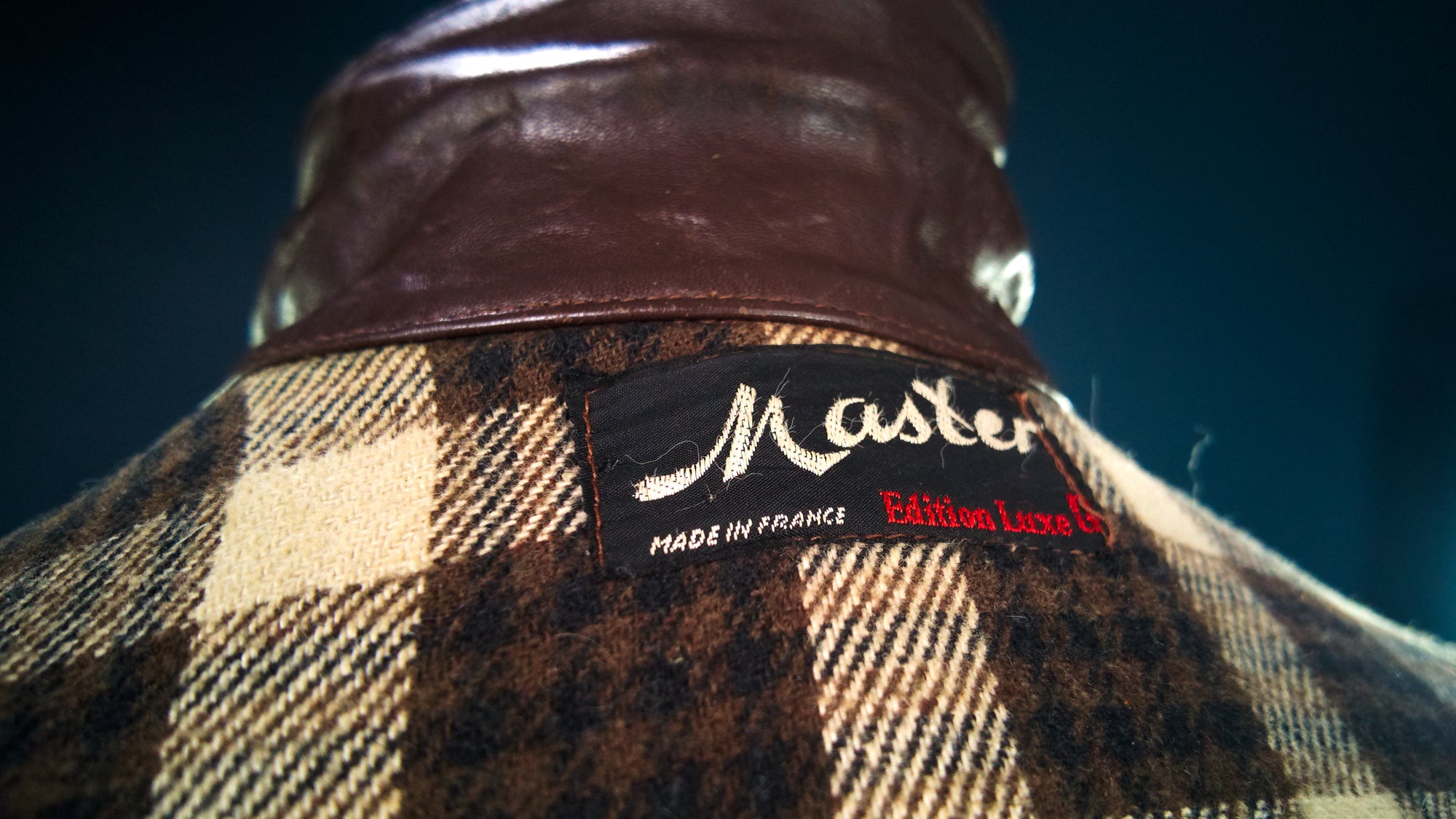 Vintage 1950s Cold War French Lambskin Worker Biker Rider Leather Jacket “M”