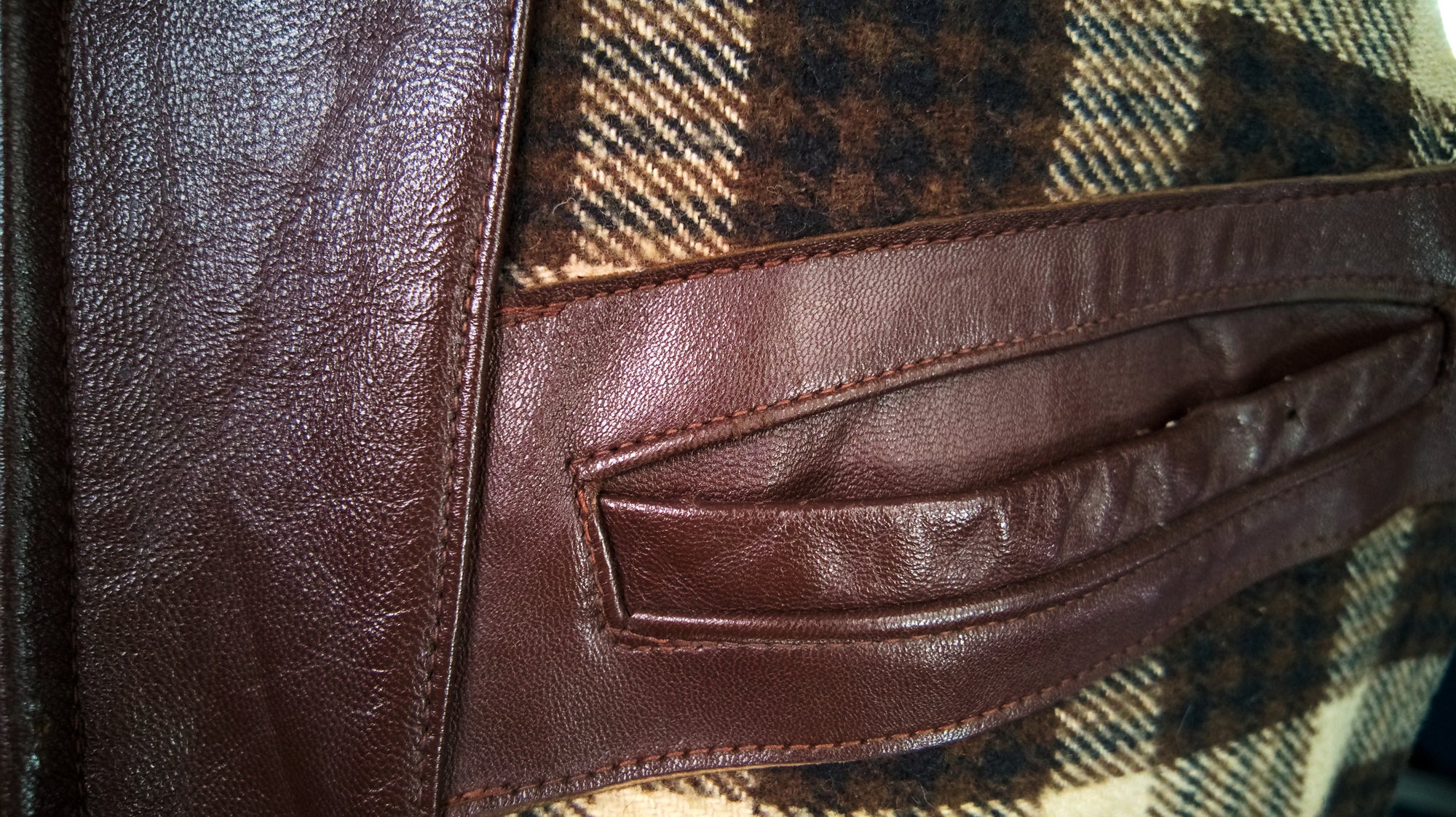 Vintage 1950s Cold War French Lambskin Worker Biker Rider Leather Jacket “M”