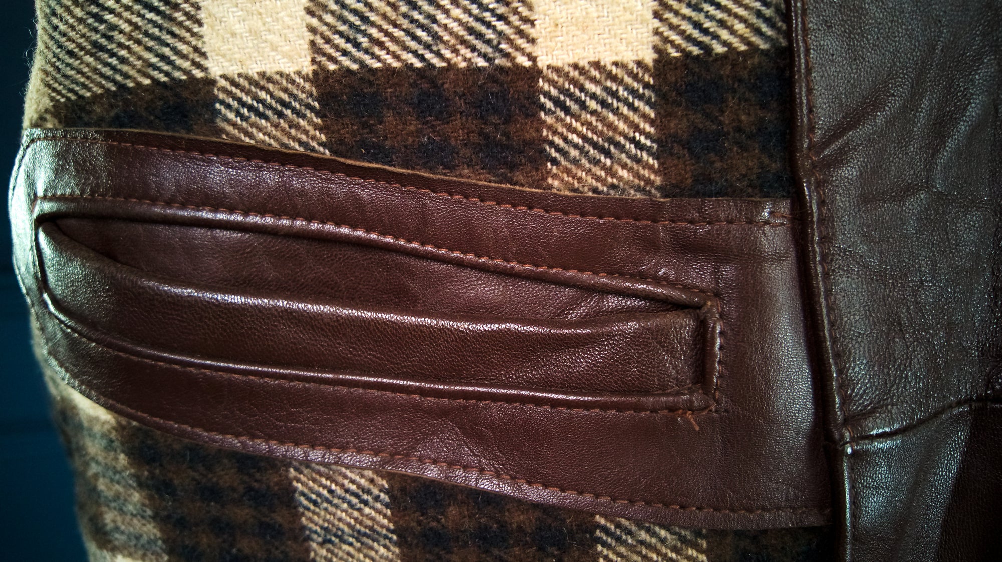 Vintage 1950s Cold War French Lambskin Worker Biker Rider Leather Jacket “M”