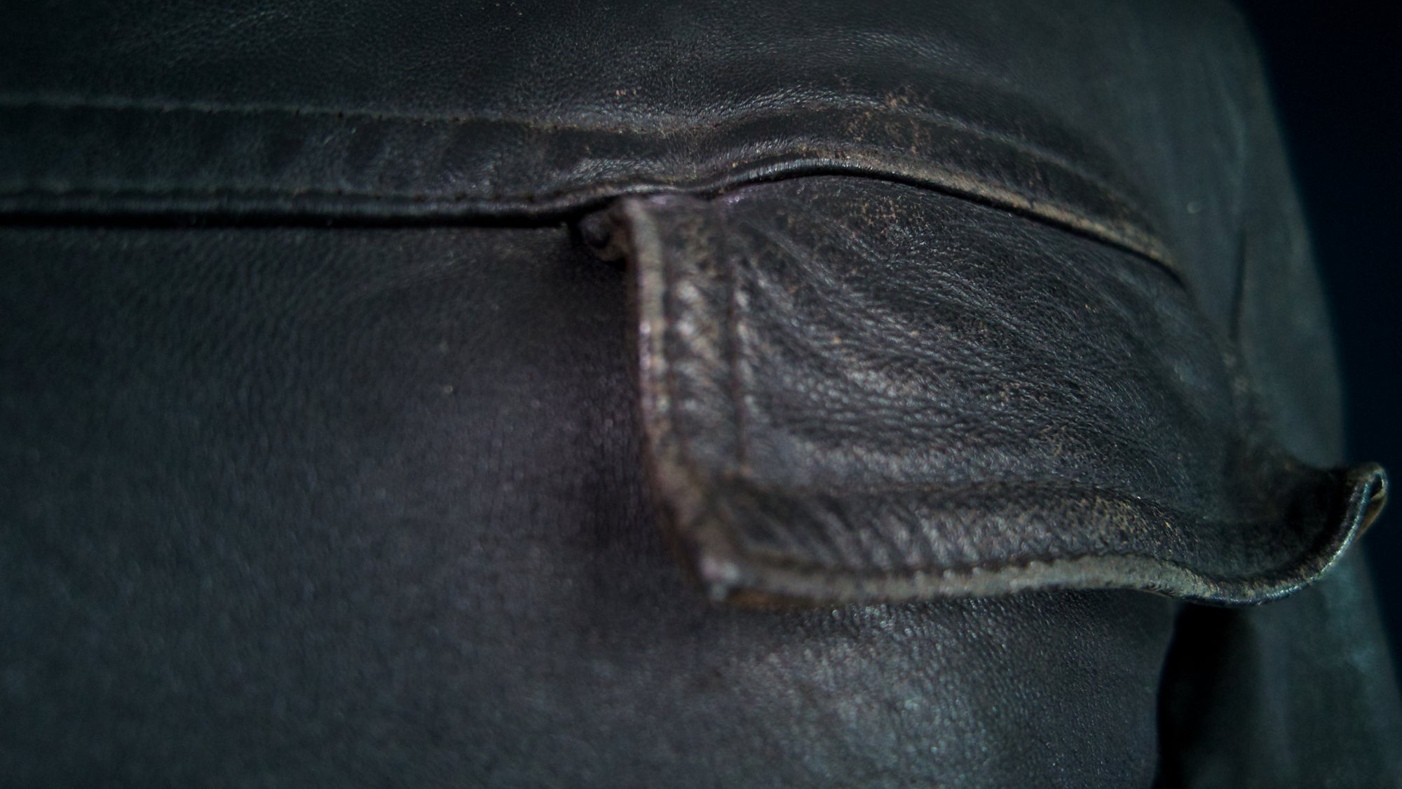 Vintage 1960s French Brown Sheepskin Biker Worker Motorcyle Leather Jacket “M”