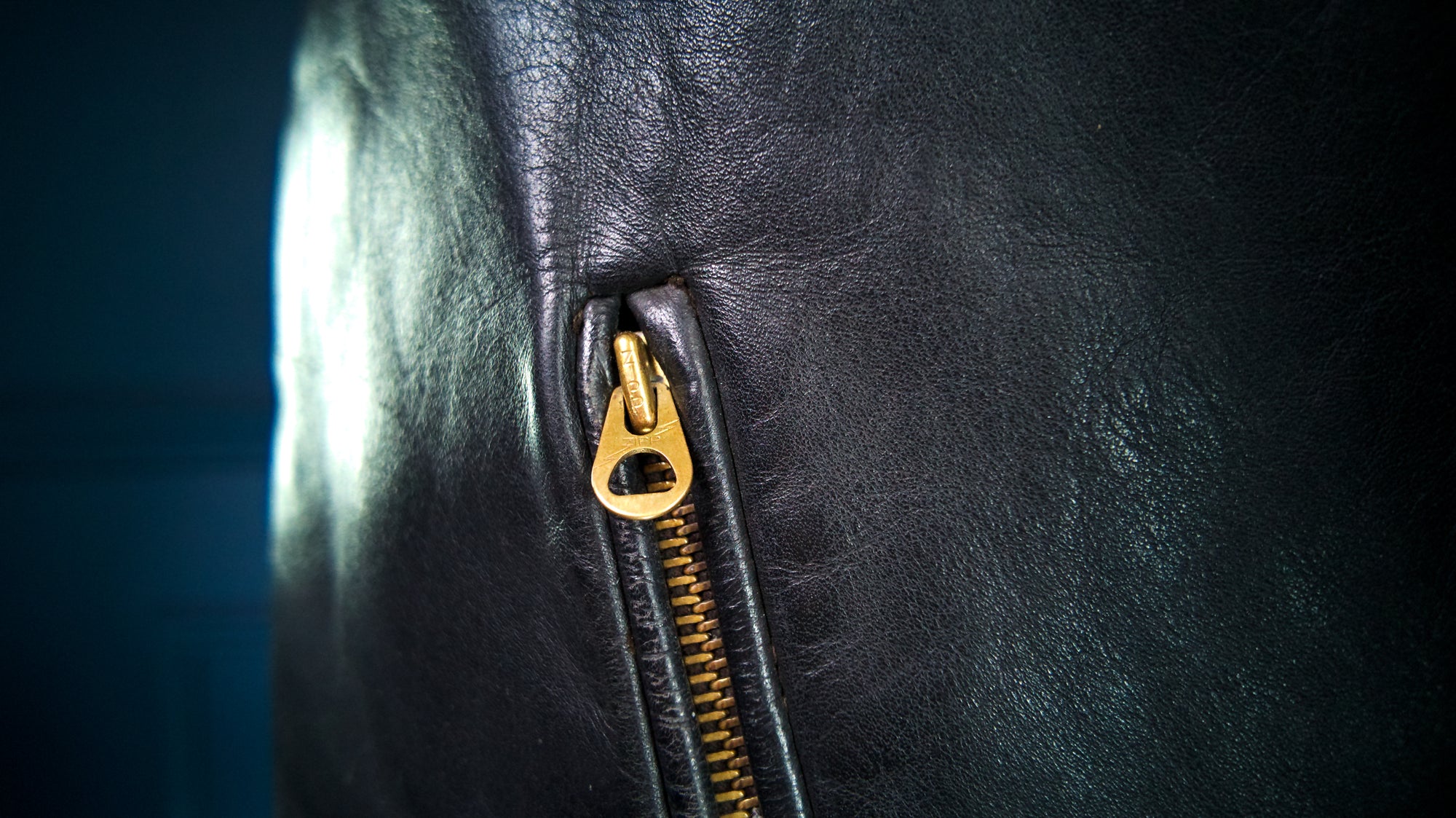 Vintage 1940s Cold War Horsehide Police Biker Patrol Leather Jacket “L