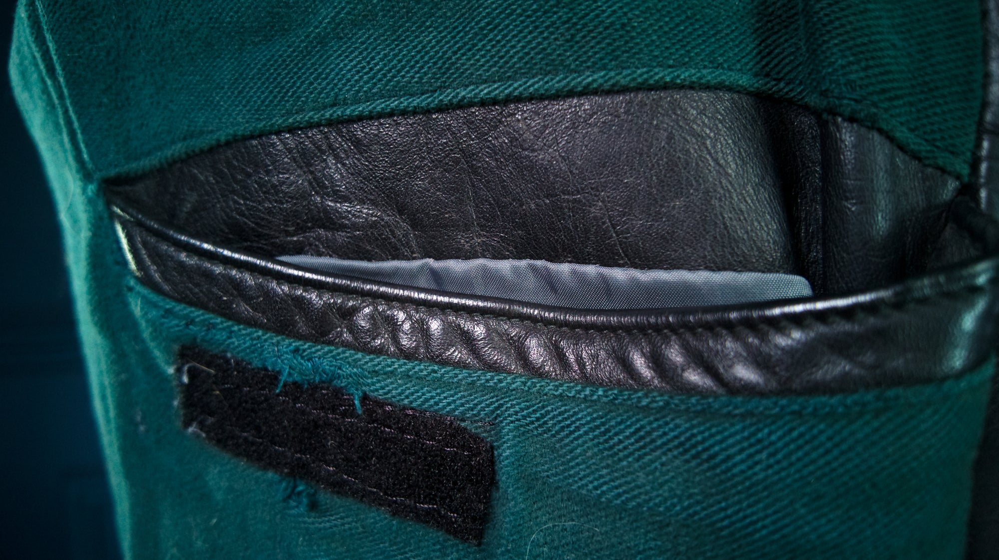 Vintage 1940s Cold War Horsehide Police Biker Patrol Leather Jacket “L