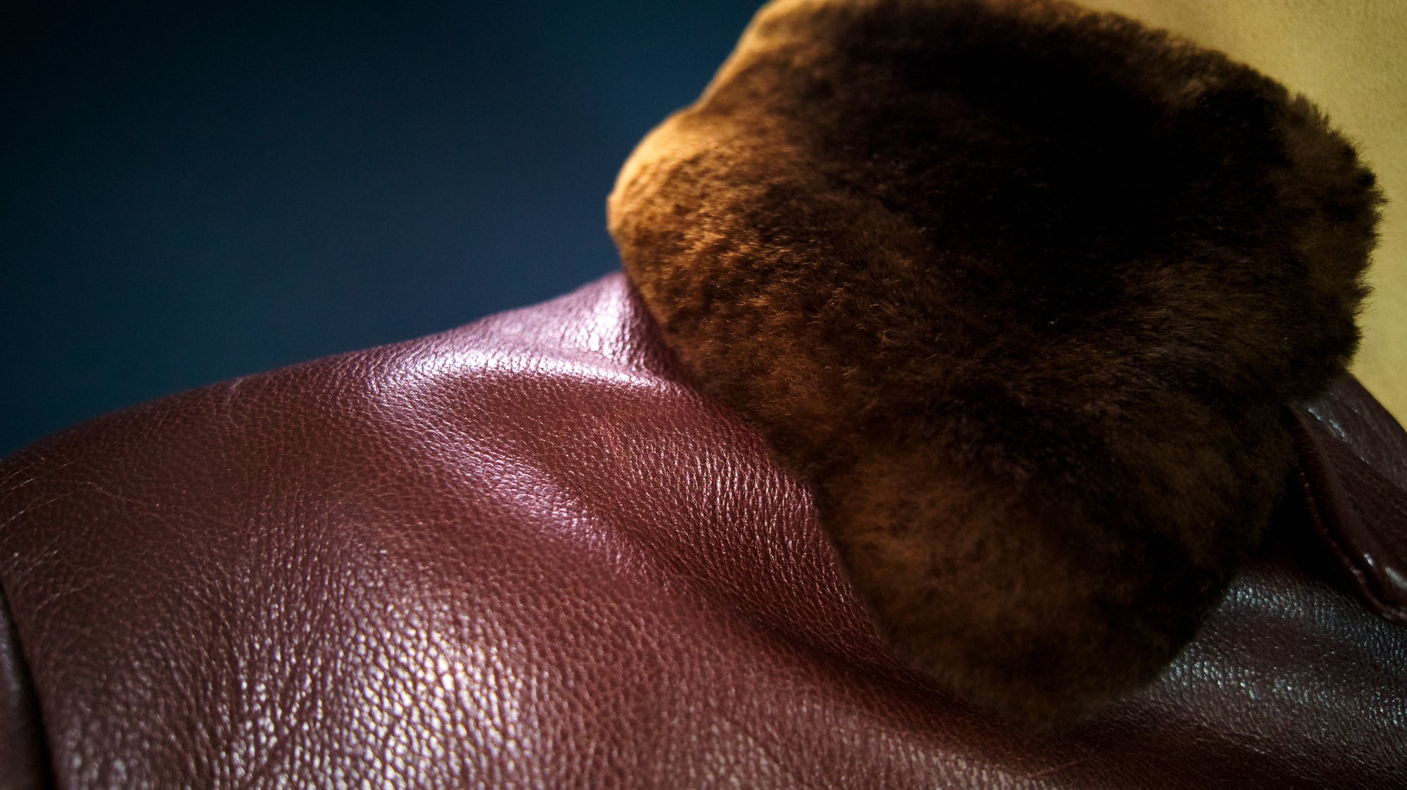 Vintage 1940s Swedish Goatskin Brown Leather Car Coat Motoring Jacket “M”