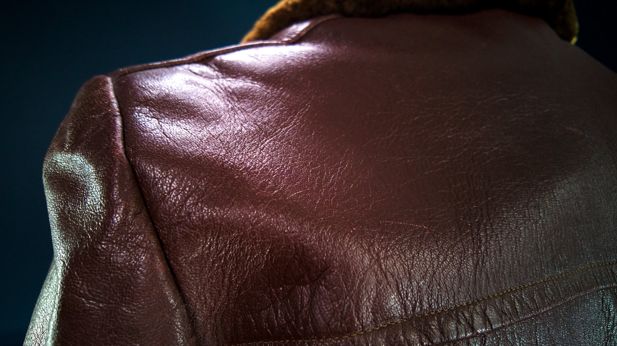 Vintage 1940s Swedish Goatskin Brown Leather Car Coat Motoring Jacket “M”