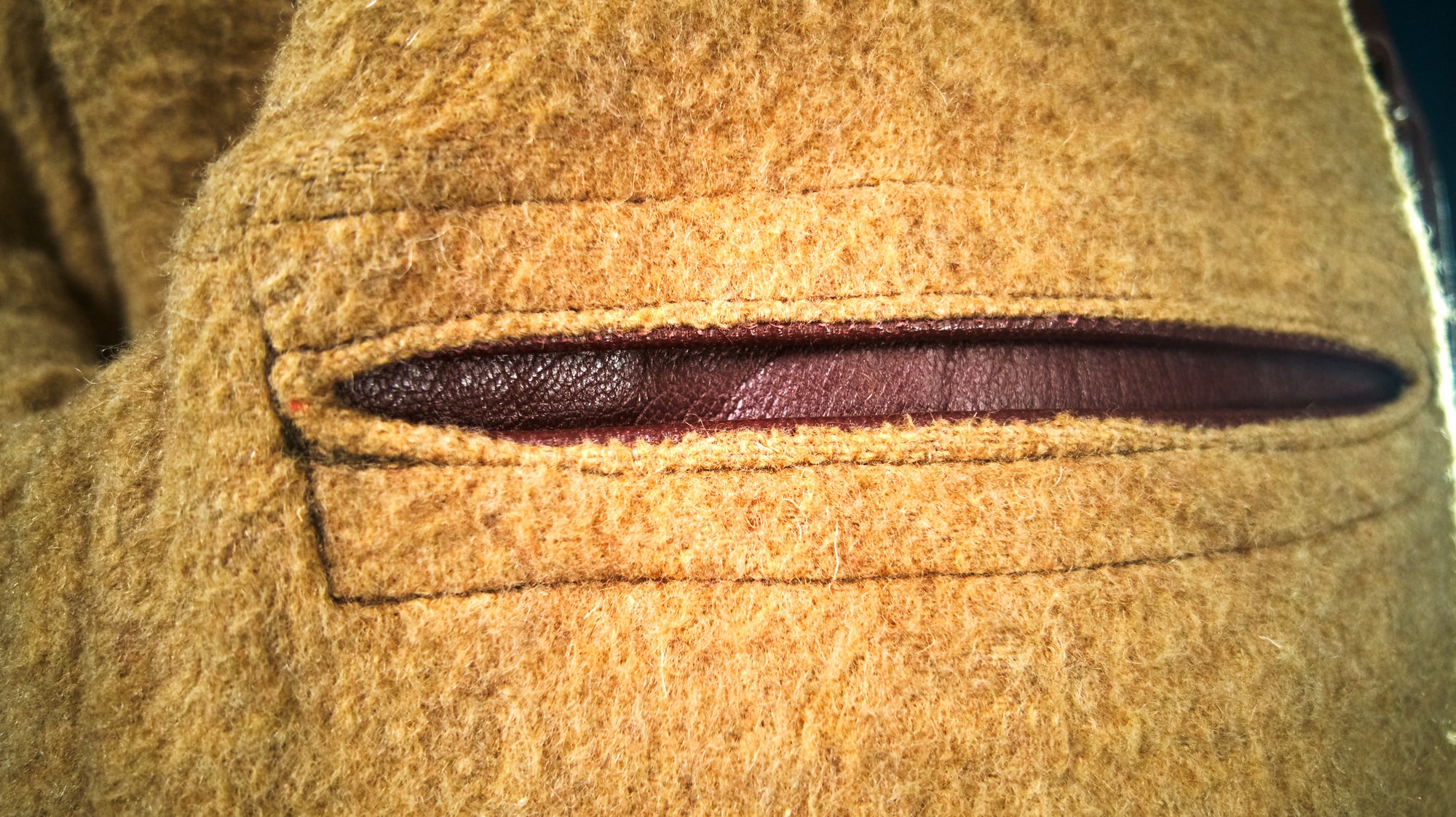 Vintage 1940s Swedish Goatskin Brown Leather Car Coat Motoring Jacket “M”