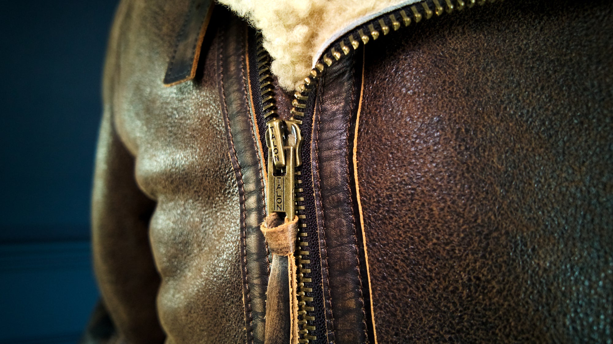 Brand New Nuremberg 1930s Style Sheepskin Aviator Flight Leather Jacket “M"