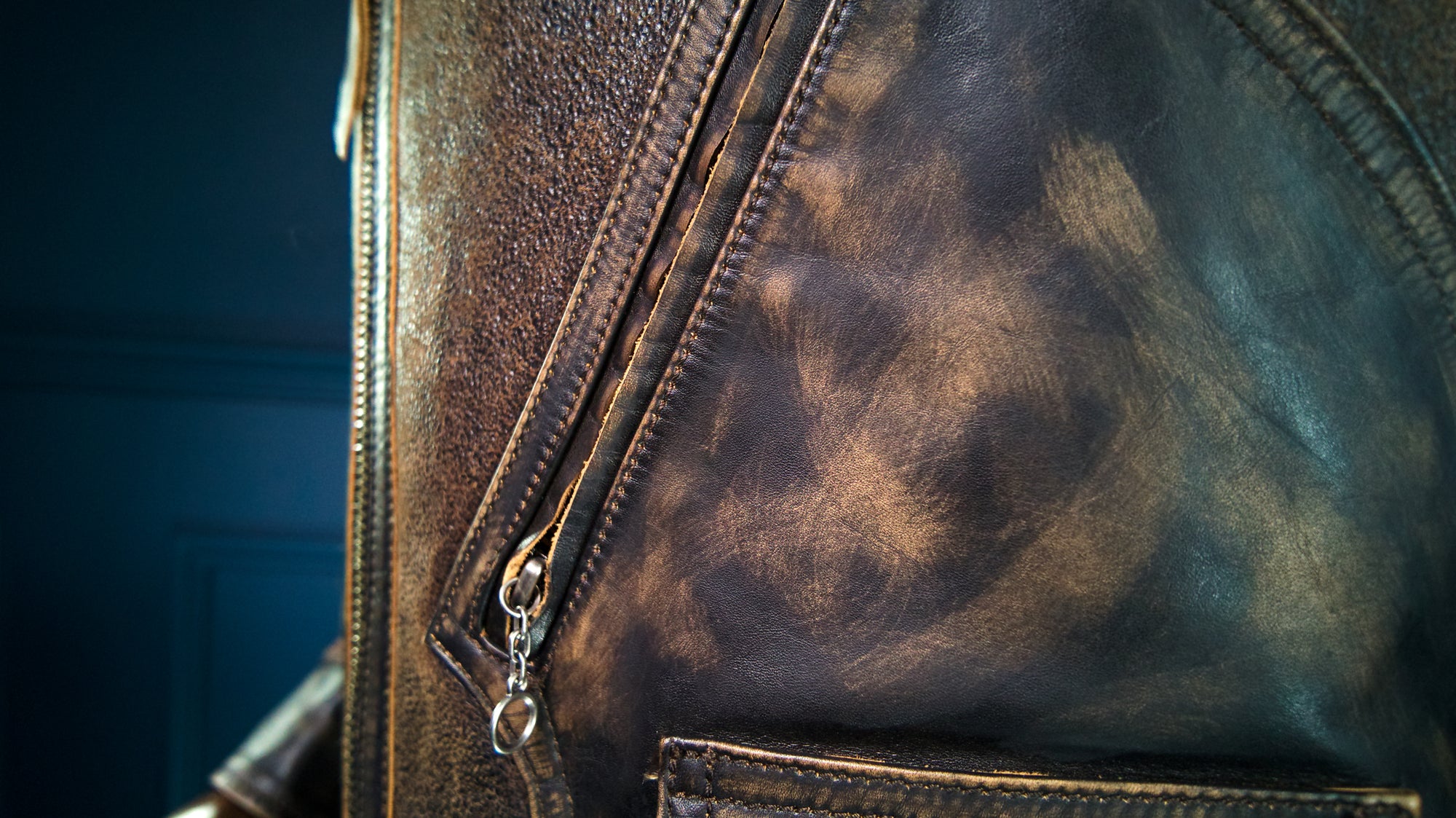 Brand New Nuremberg 1930s Style Sheepskin Aviator Flight Leather Jacket “M"