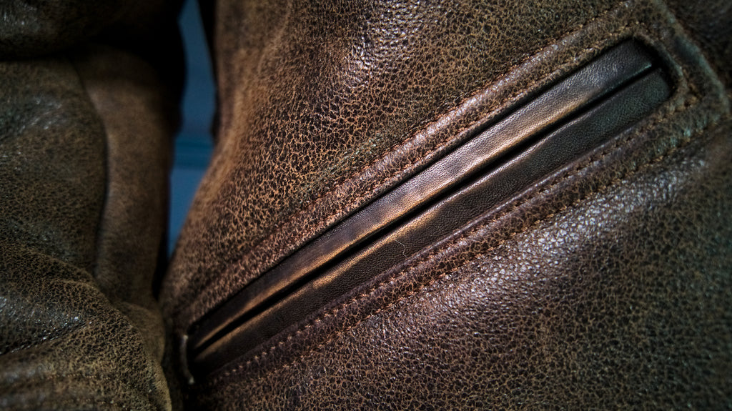 Brand New Nuremberg 1930s Style Sheepskin Aviator Flight Leather Jacket “M"