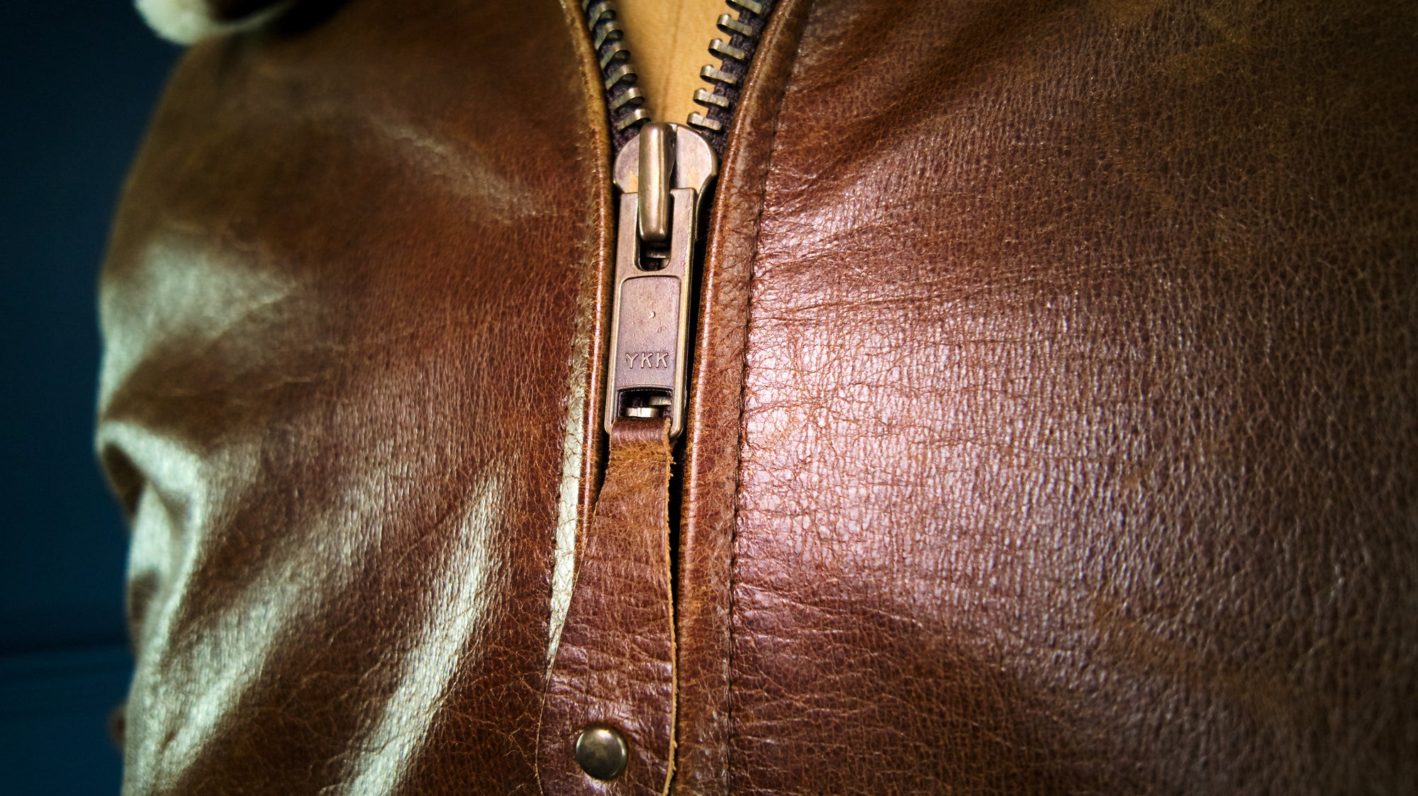 Vintage 90s German Buffalo Flight Bomber Aviator Leather Jacket Fur Collar “M”