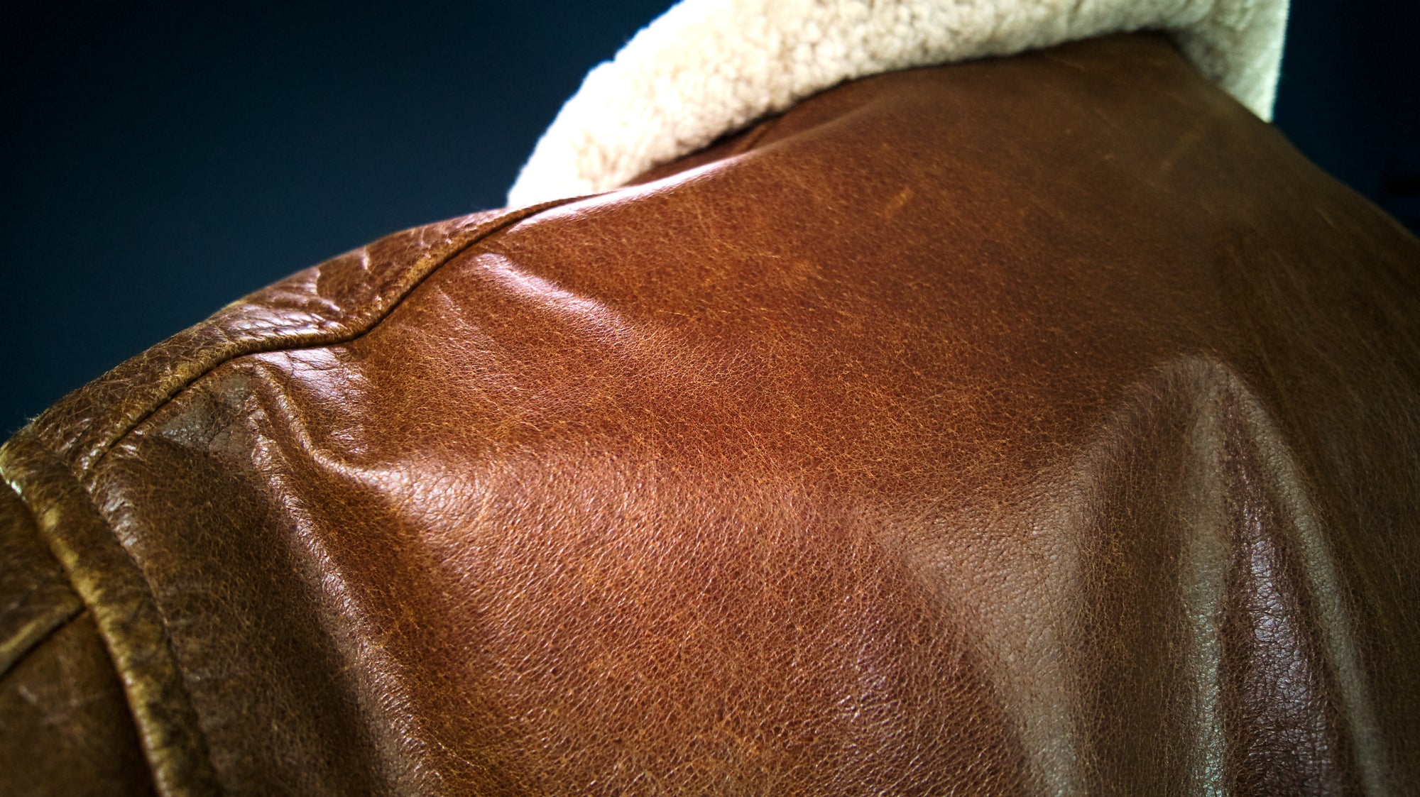 Vintage 90s German Buffalo Flight Bomber Aviator Leather Jacket Fur Collar “M”