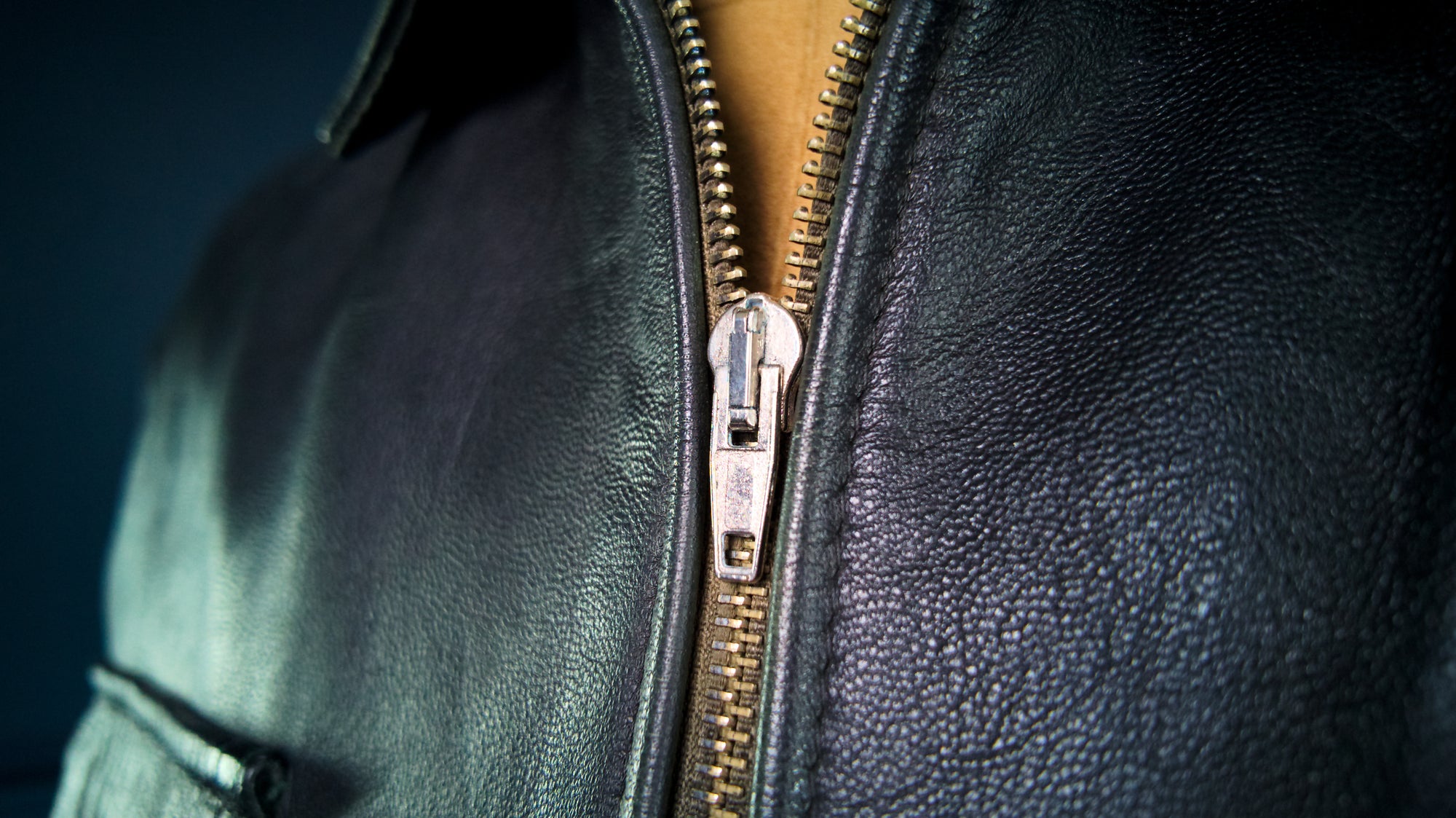 Vintage 1970s German Goatskin Biker Black Moto Battle Blouse Leather Jacket “L"