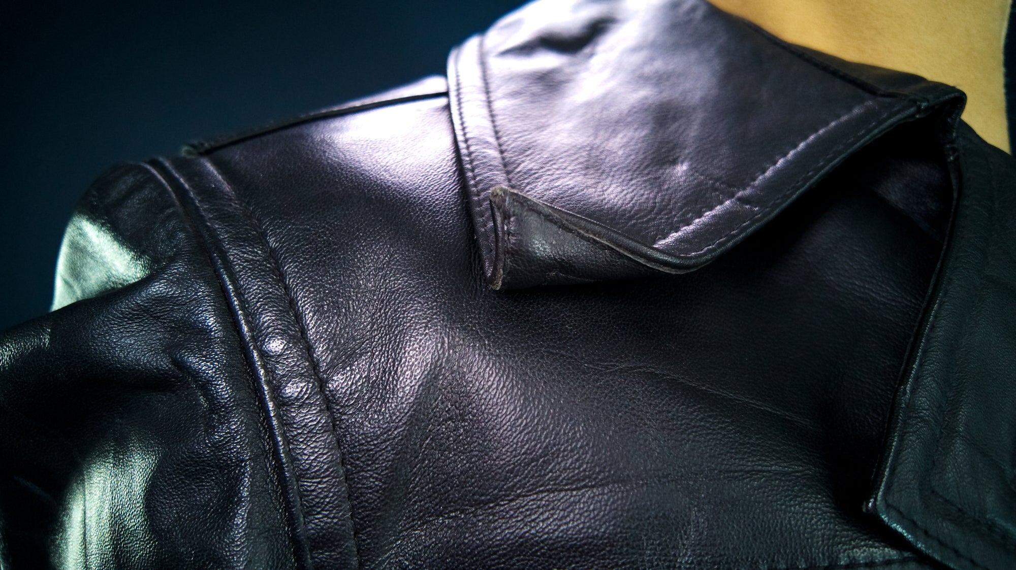 Vintage 80s German Cold War Police Biker Highway Patrol Leather Jacket Coat “M”