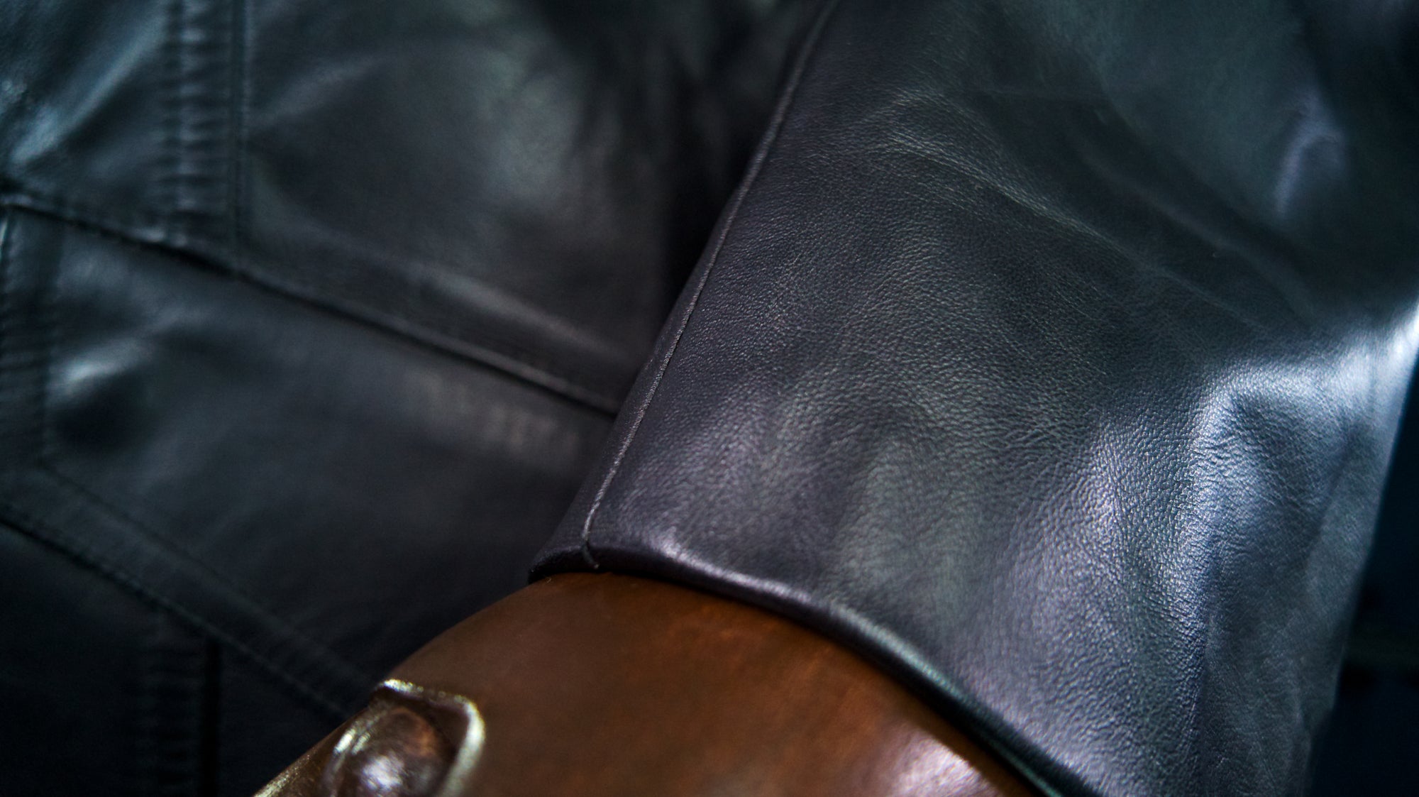 Vintage 80s German Cold War Police Biker Highway Patrol Leather Jacket Coat “M”