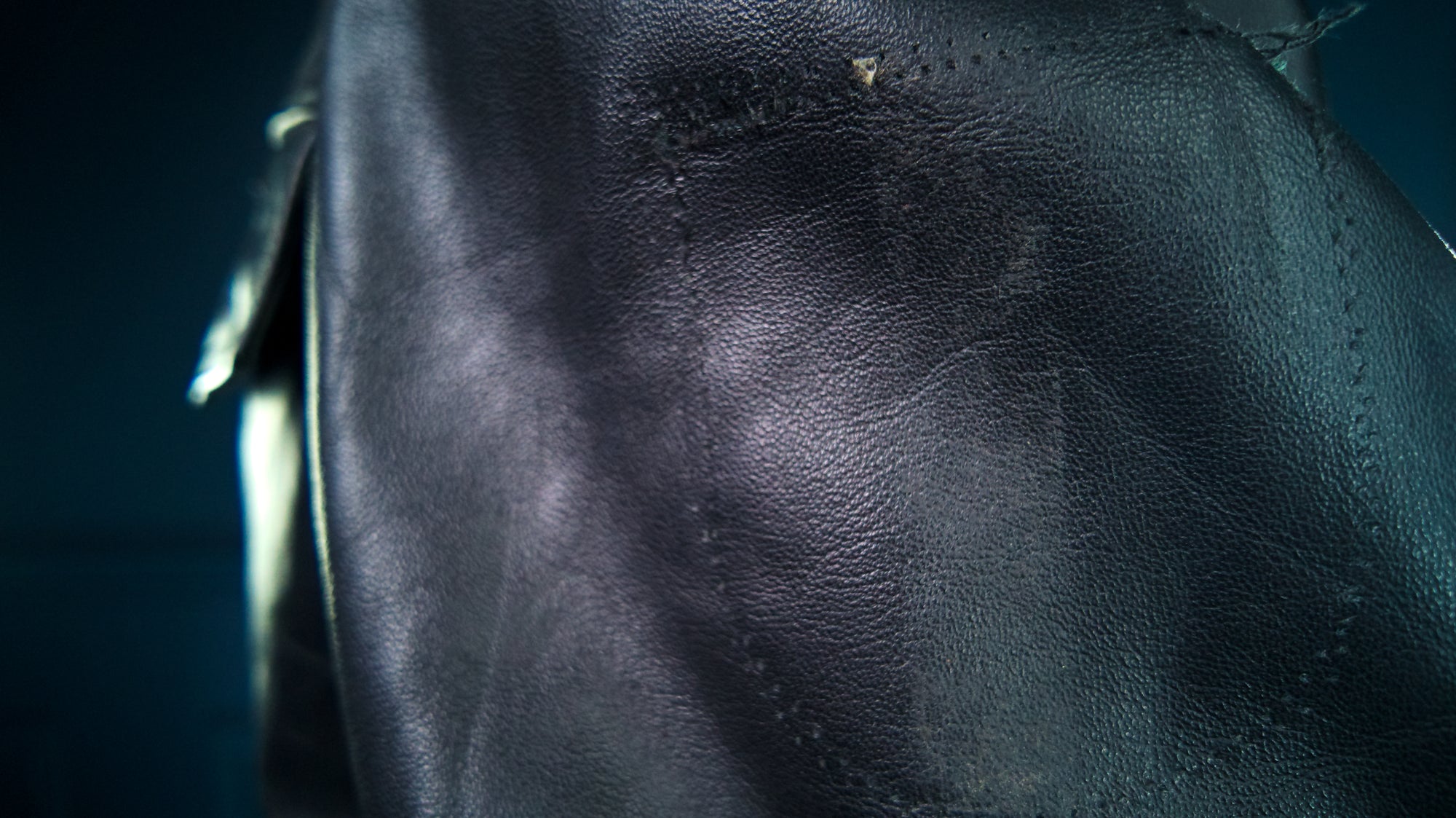 Vintage 80s German Cold War Police Biker Highway Patrol Leather Jacket Coat “M”