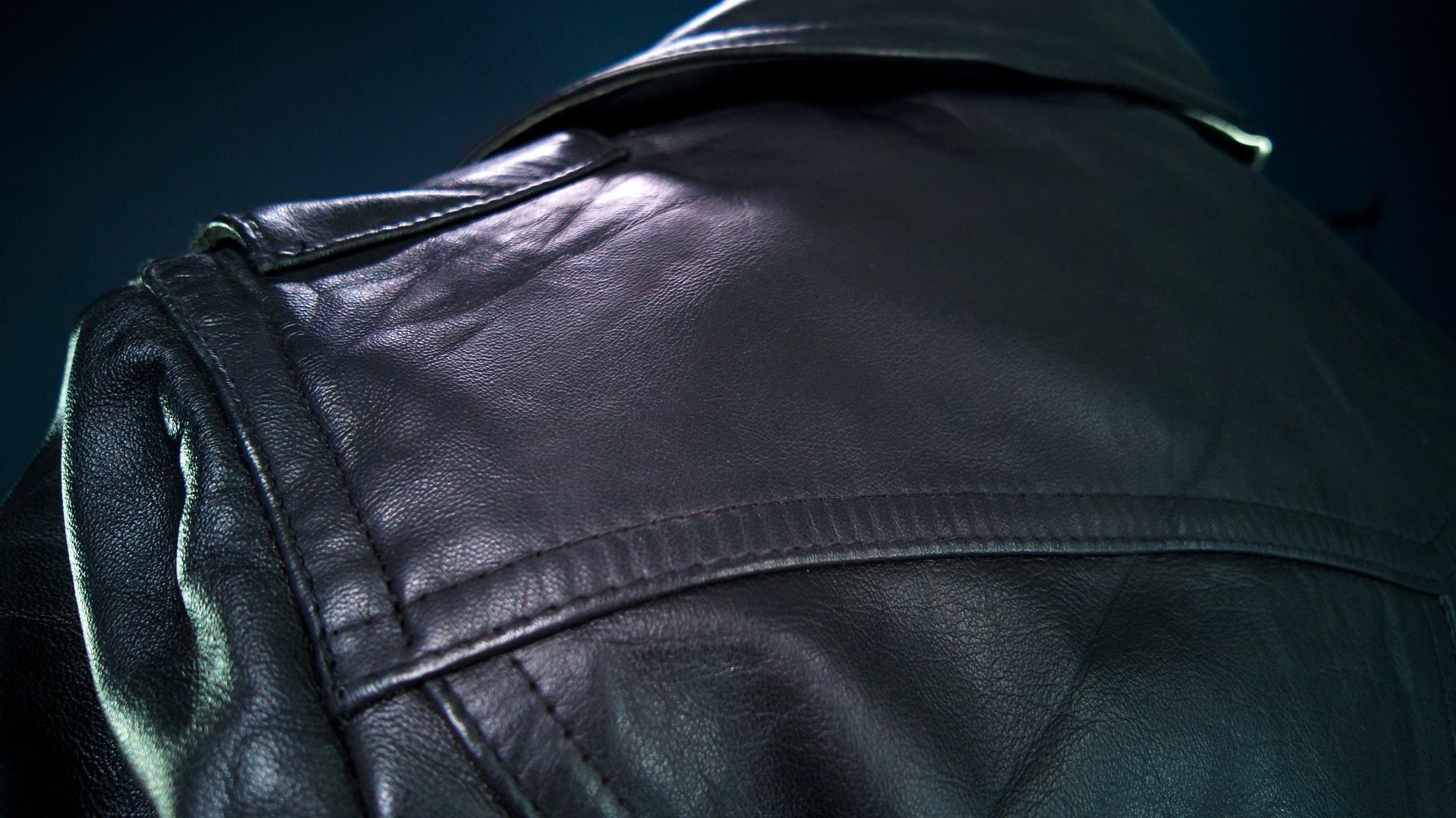 Vintage 80s German Cold War Police Biker Highway Patrol Leather Jacket Coat “M”