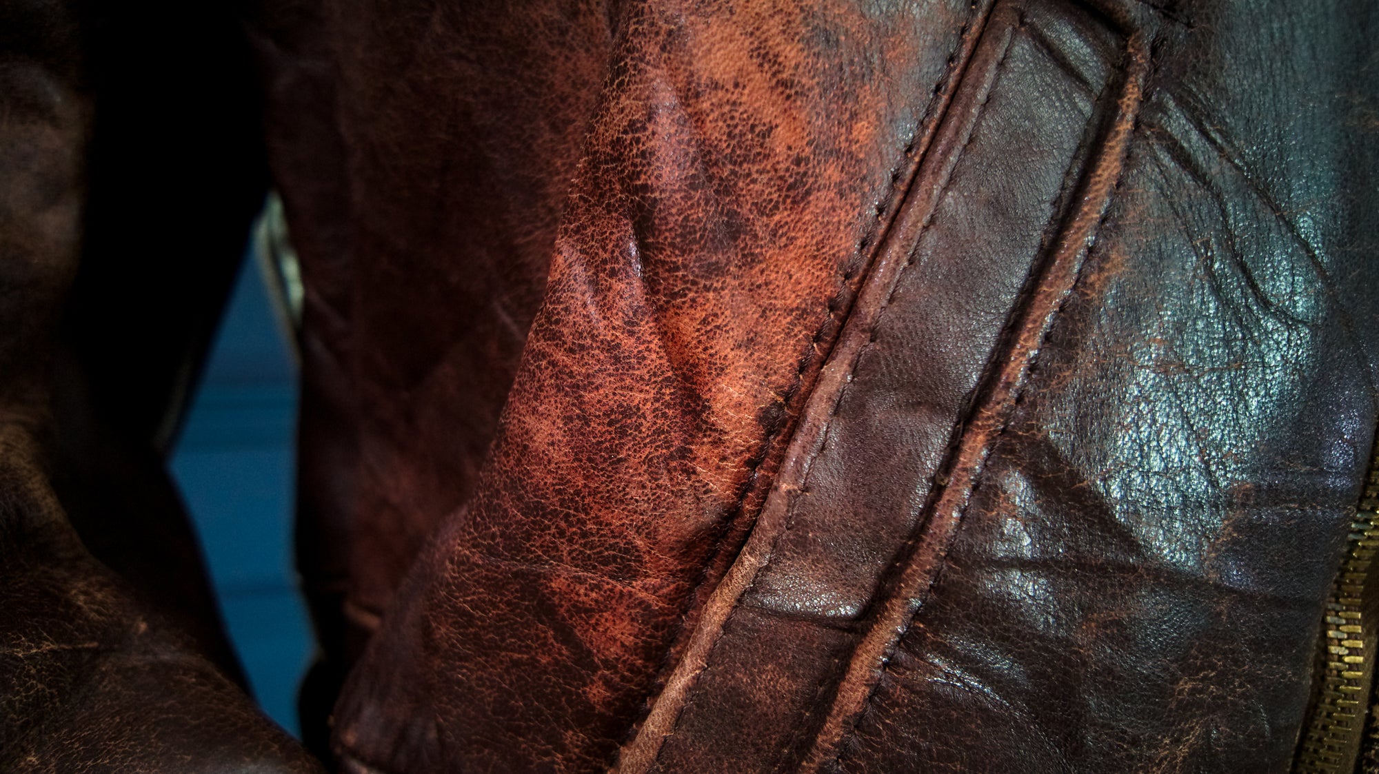 Vintage 1940s WW2 German Horsehide Modified Trenchcoat Biker Leather Jacket “M"