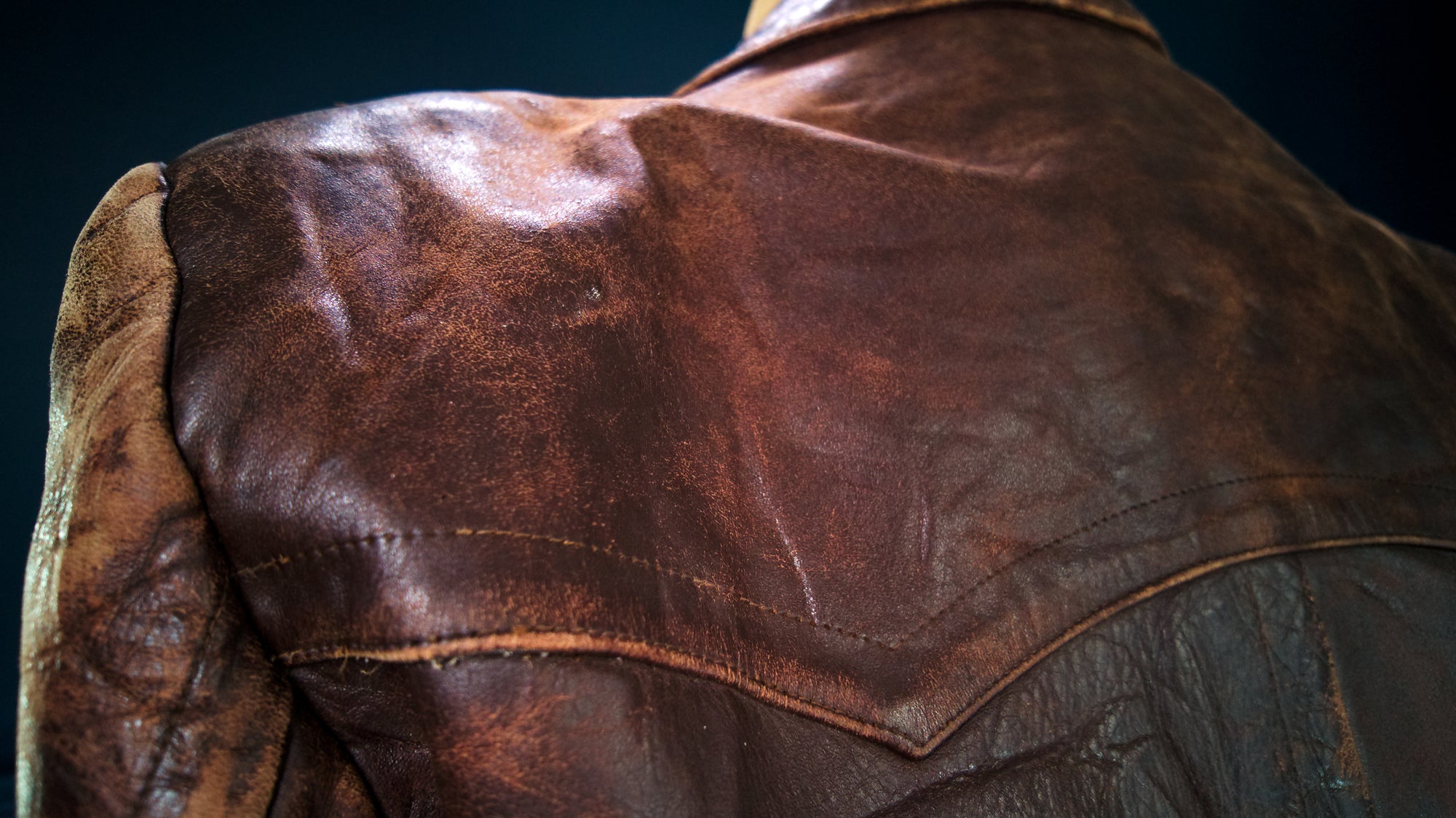 Vintage 1940s WW2 German Horsehide Modified Trenchcoat Biker Leather Jacket “M"