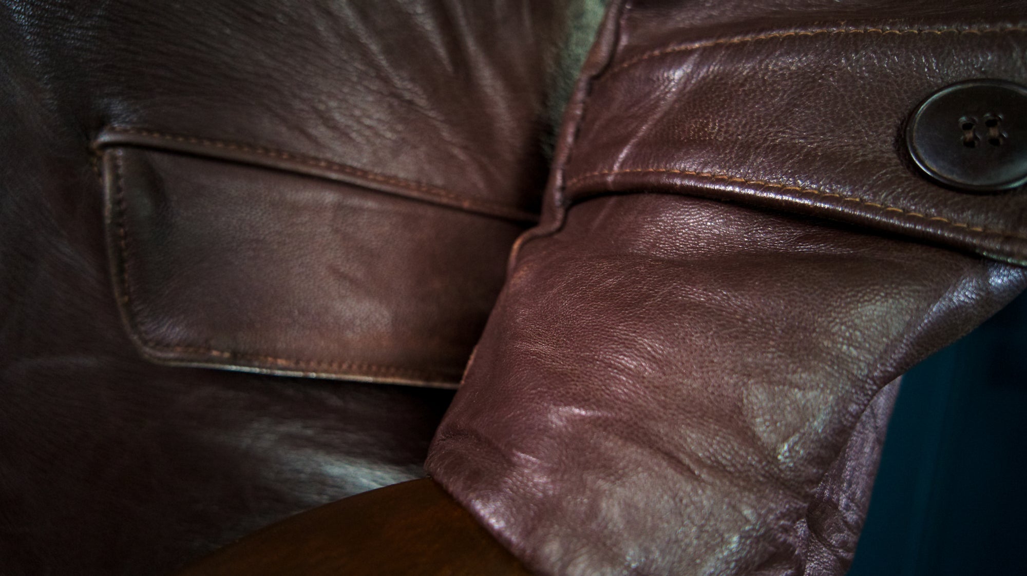 Vintage 1950s French Brown Lambskin Biker Worker Motorcycle Leather Jacket “M”