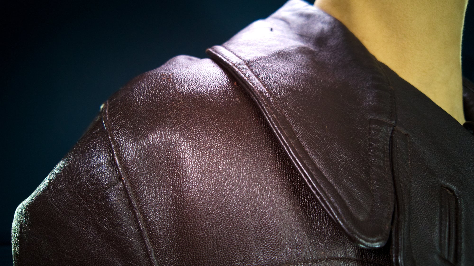 Vintage 1950s French Sheepskin Barnstormer Car Coat Brown Leather Jacket “L”