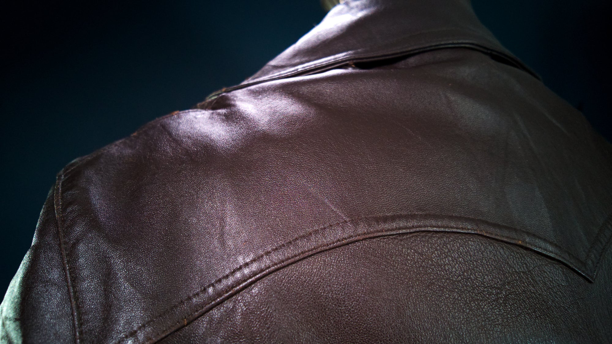 Vintage 1950s French Sheepskin Barnstormer Car Coat Brown Leather Jacket “L”