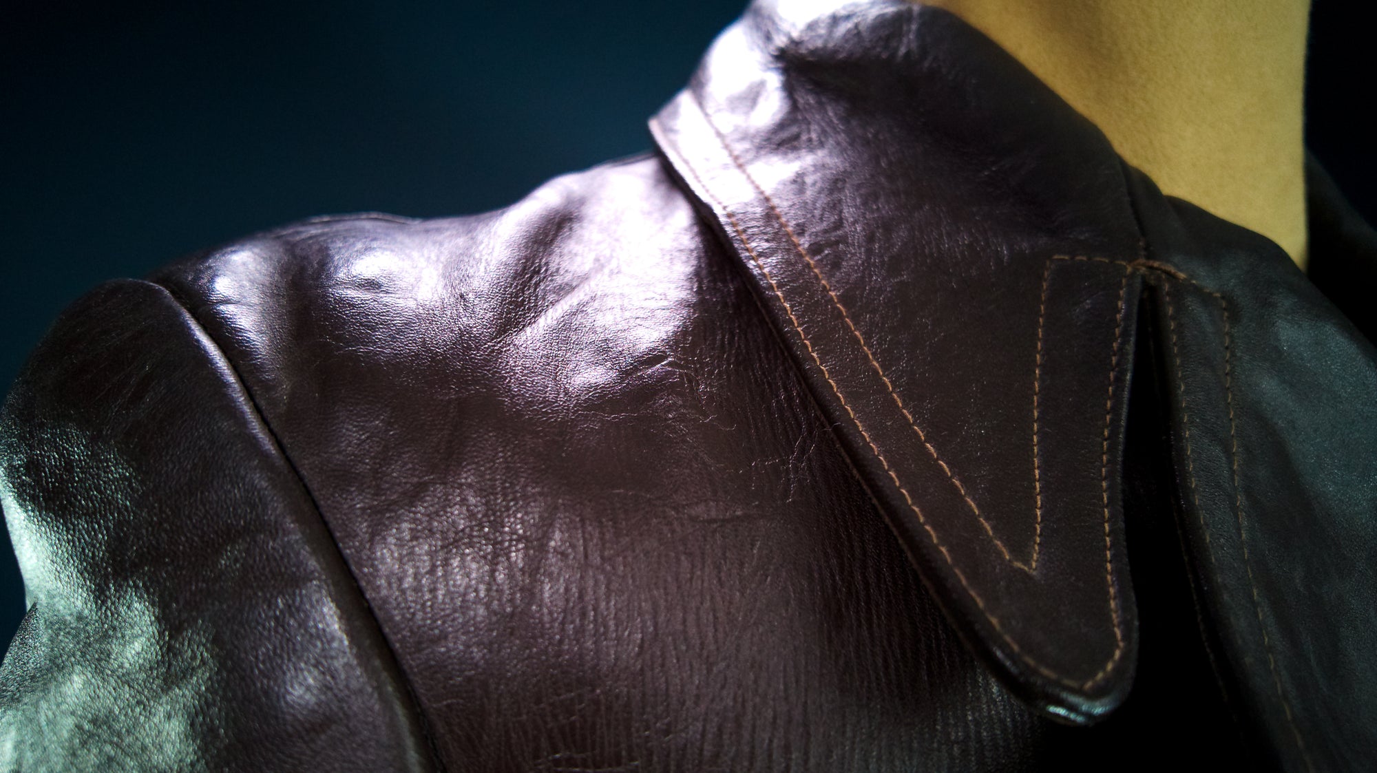 Vintage 1940s WW2 German Horsehide Peacoat Officer Rider Leather Jacket “M”