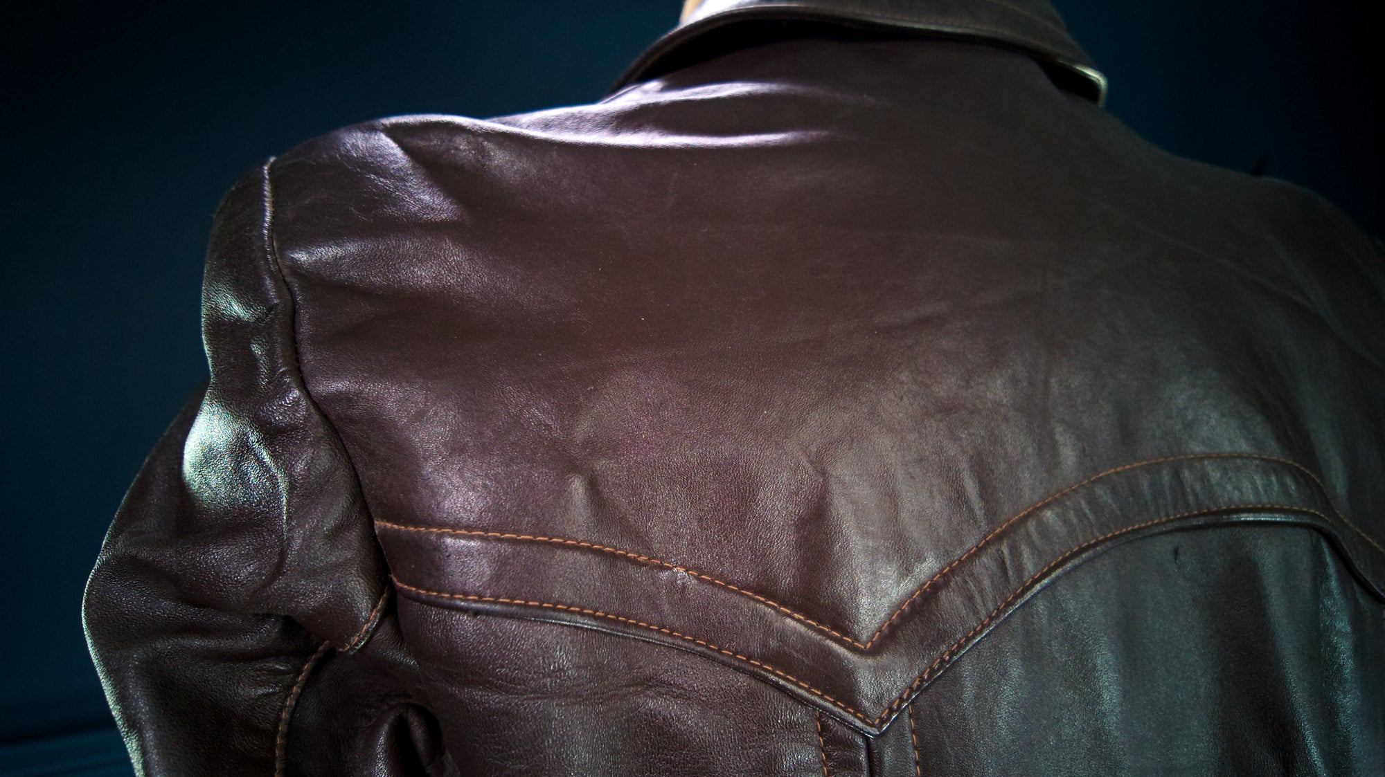 Vintage 1940s WW2 German Horsehide Peacoat Officer Rider Leather Jacket “M”