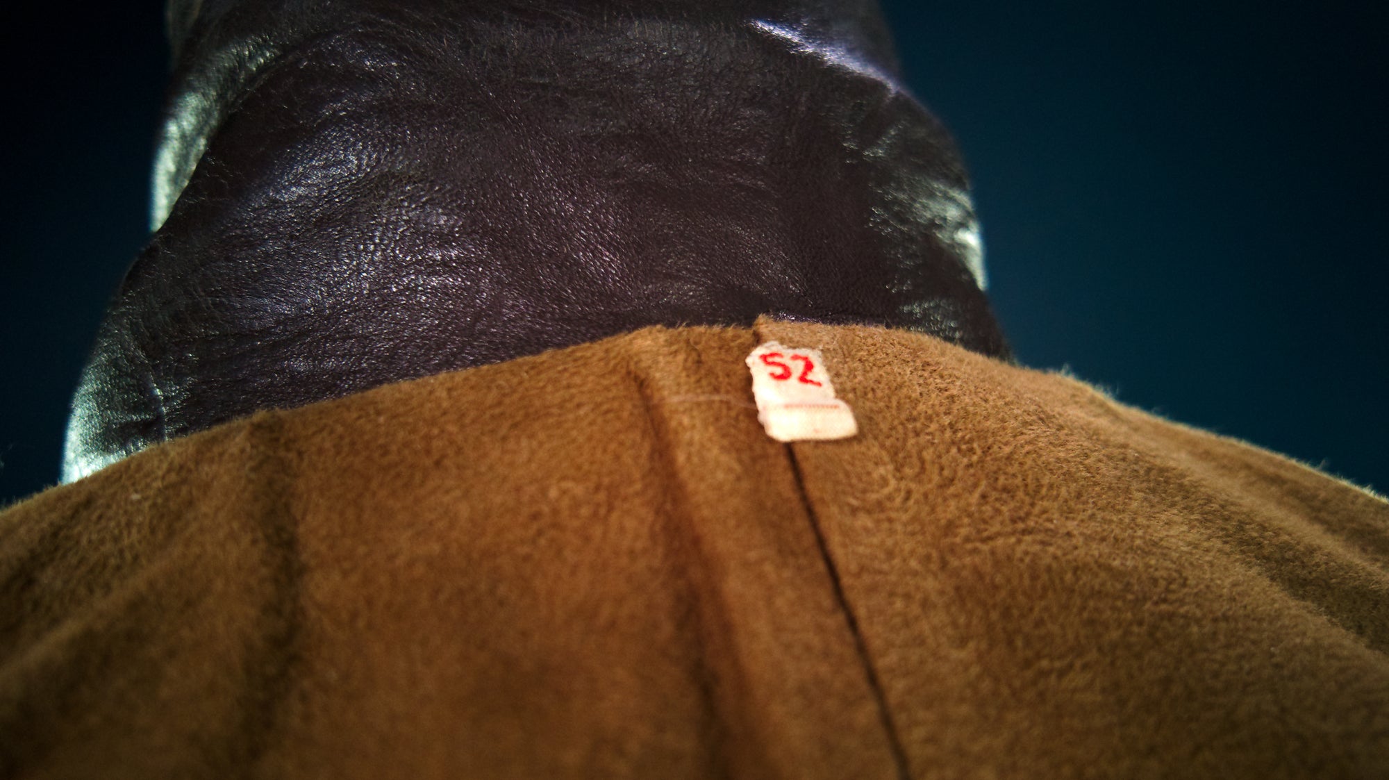 Vintage 1940s WW2 German Horsehide Peacoat Officer Rider Leather Jacket “M”