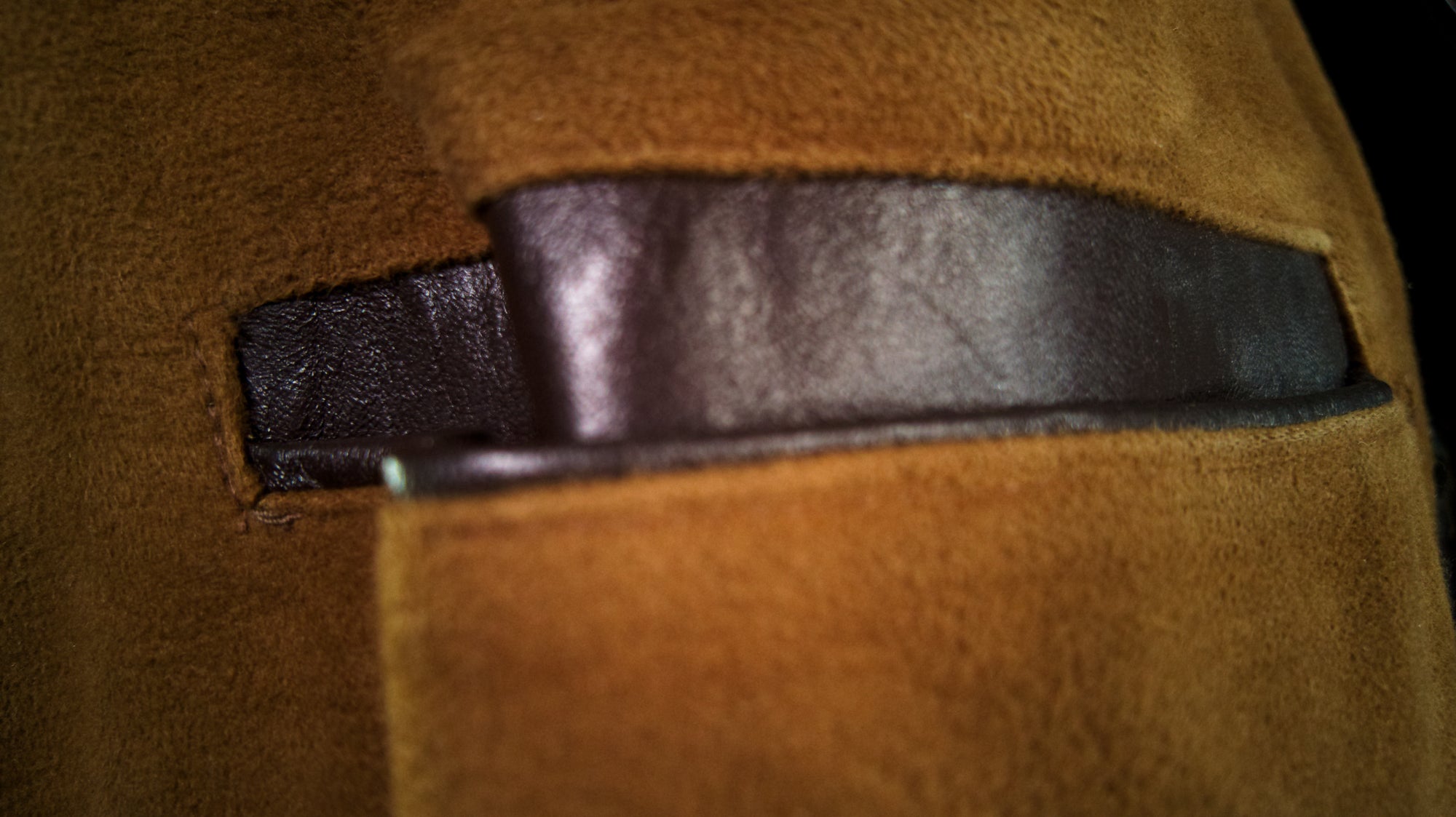 Vintage 1940s WW2 German Horsehide Peacoat Officer Rider Leather Jacket “M”