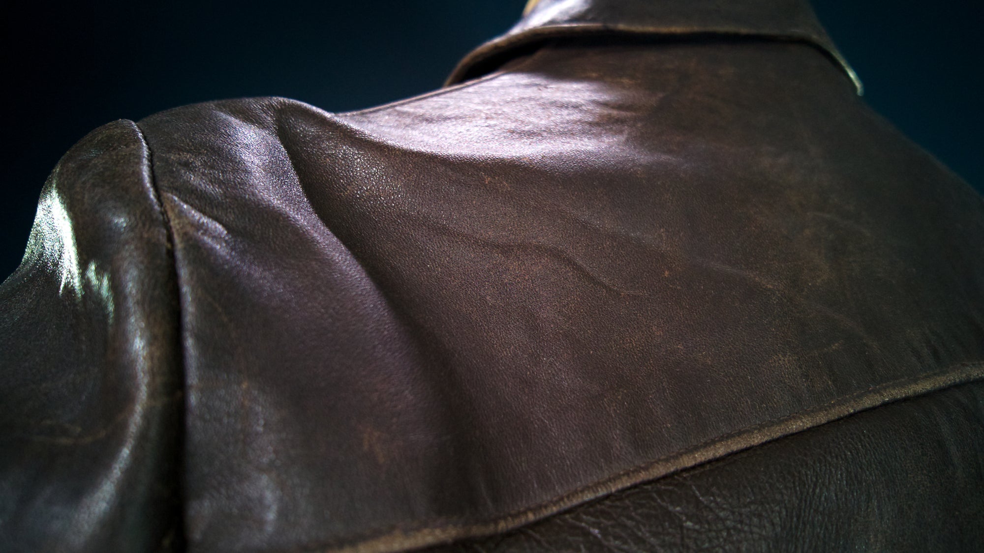 Vintage 1940s WW2 German Sheepskin Biker Motorcycle Dispatch Leather Jacket “M”