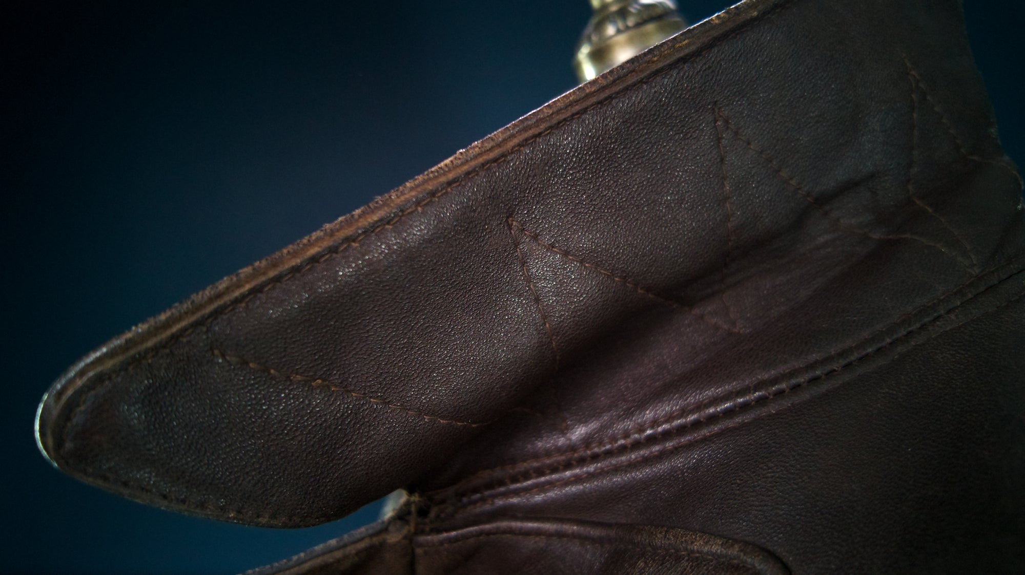 Vintage 1940s WW2 German Sheepskin Biker Motorcycle Dispatch Leather Jacket “M”