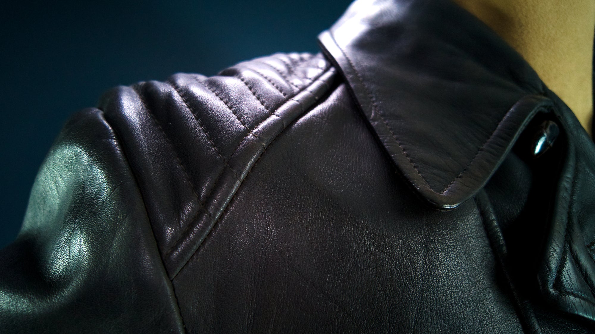 Vintage 1960s East German Cold War Horsehide Biker Rider Leather Jacket “M”